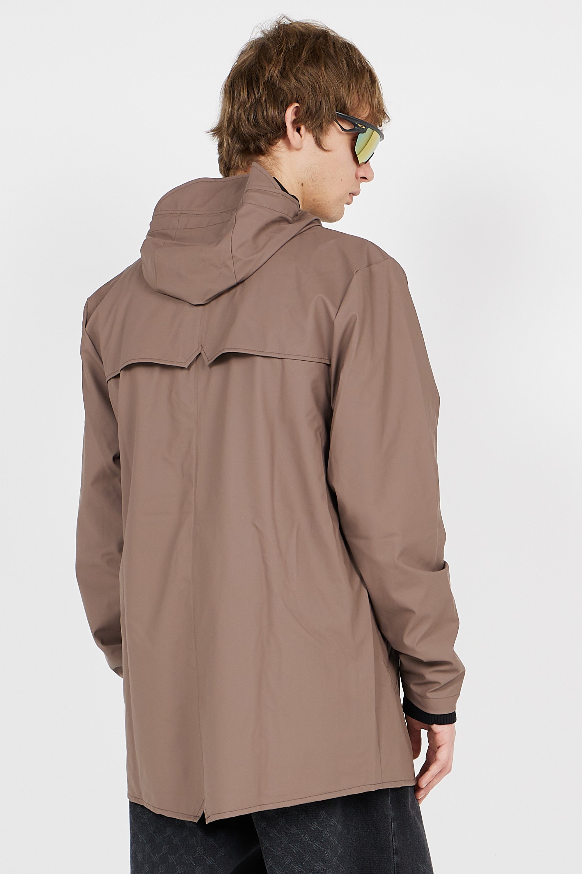 Coupe-vent imperméable à capuche | Marron RAINS Homme