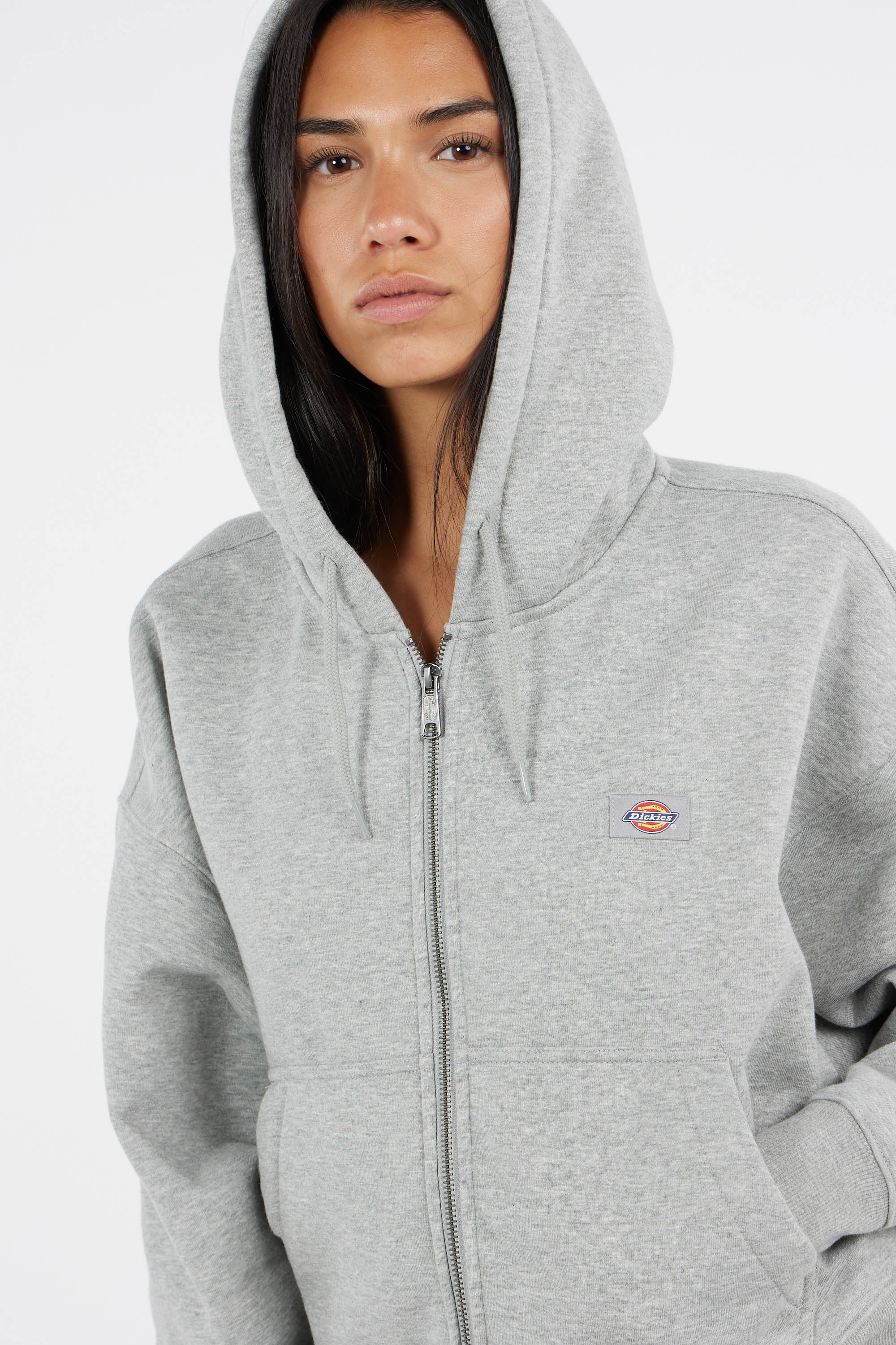 Hoodie zippé Gris