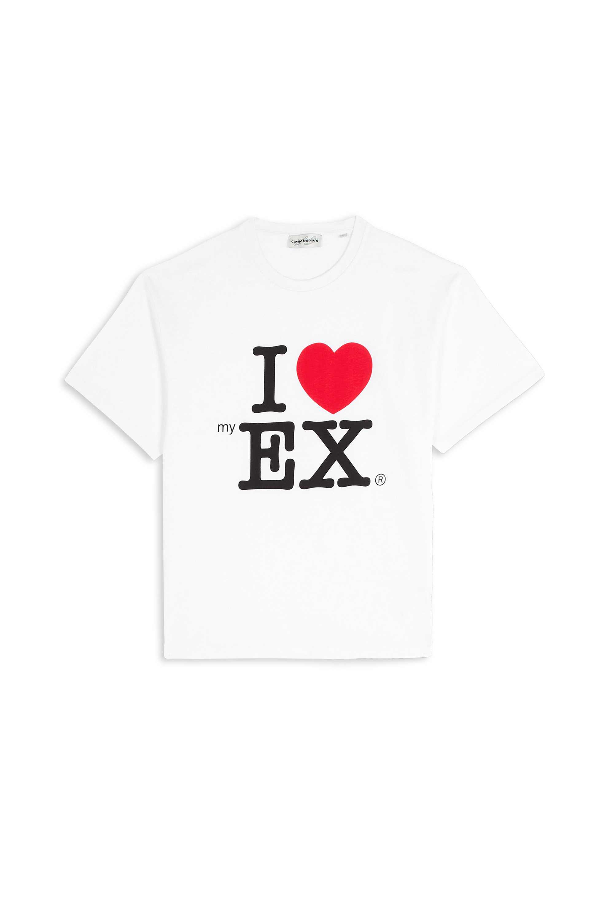 Regular-fit round-neck cotton T-shirt CARNE BOLLENTE