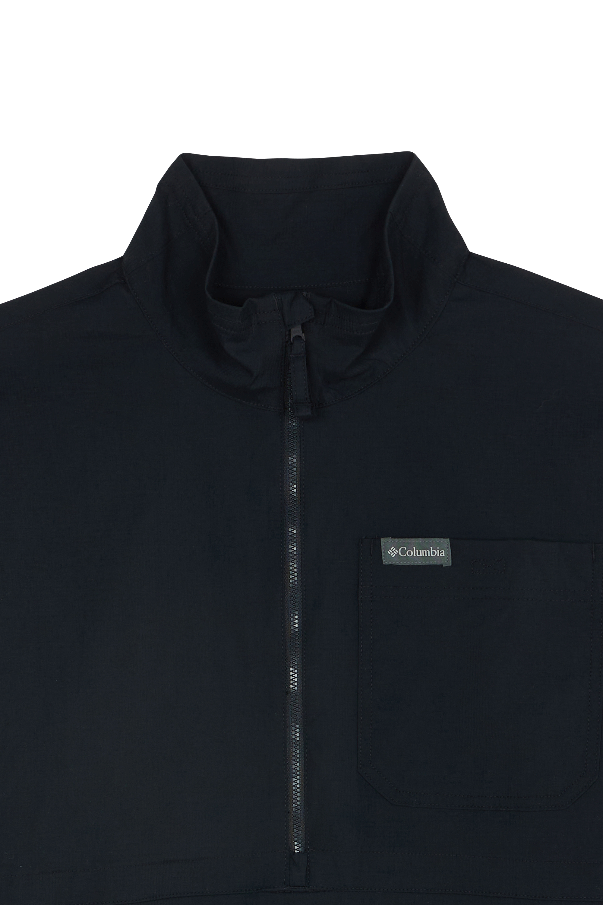 Oversized high-neck jacket Black