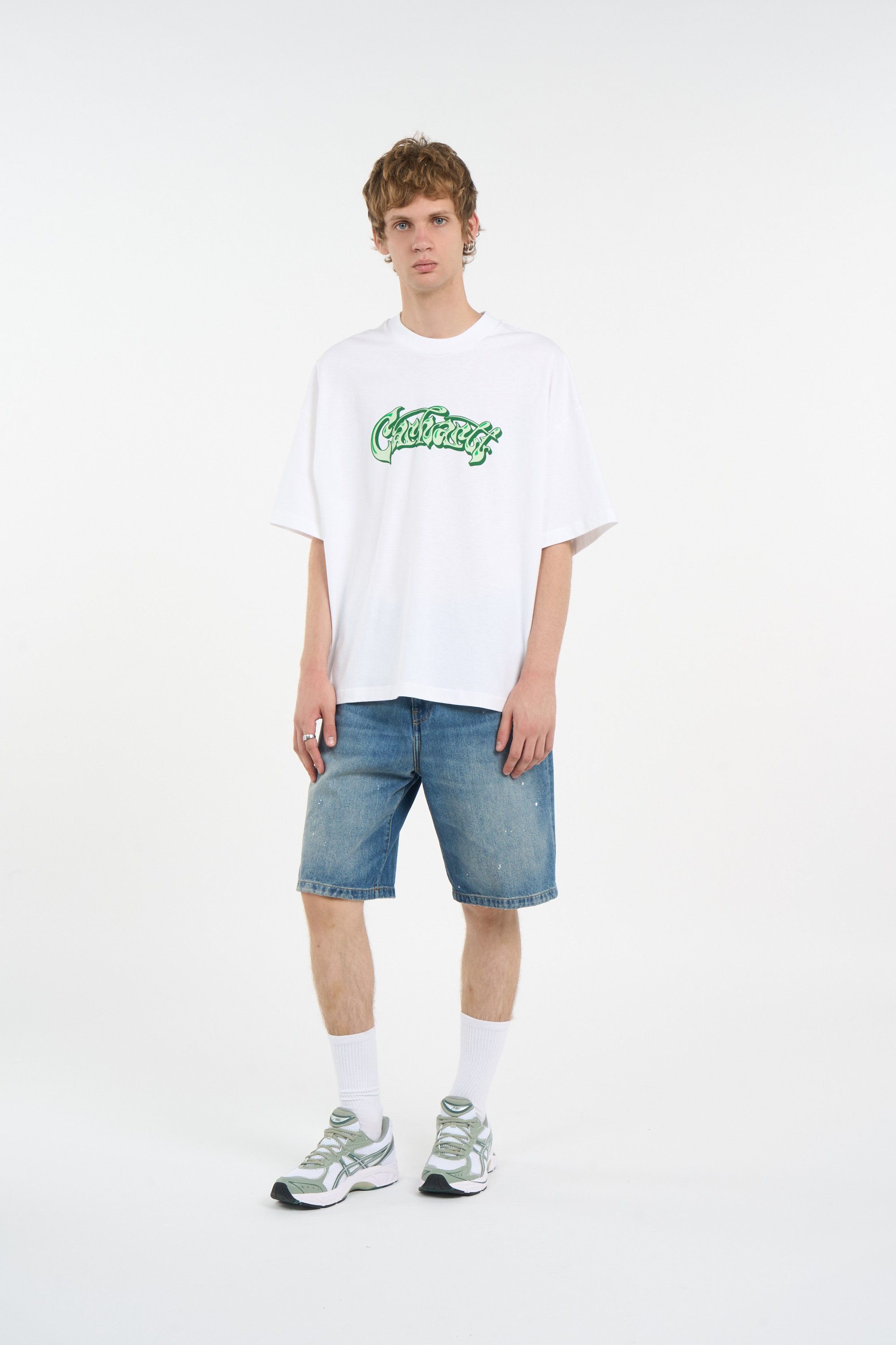 Regular-fit round-neck cotton T-shirt CARHARTT WIP White