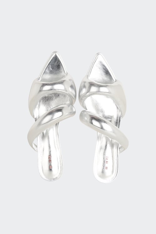 JW PEI Mules Argent