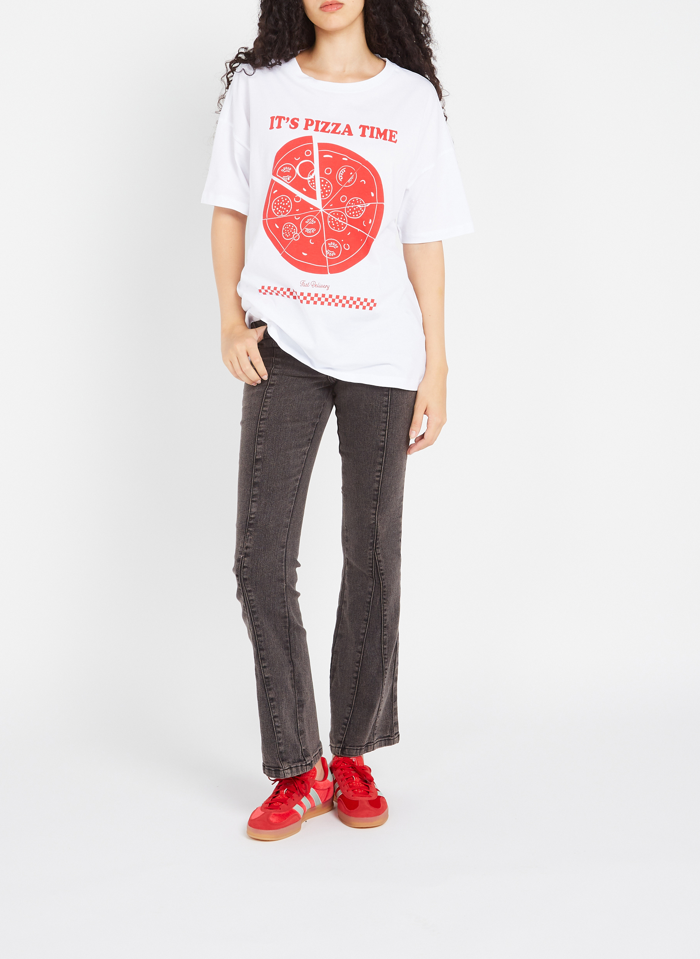 T-shirt NOISY MAY White