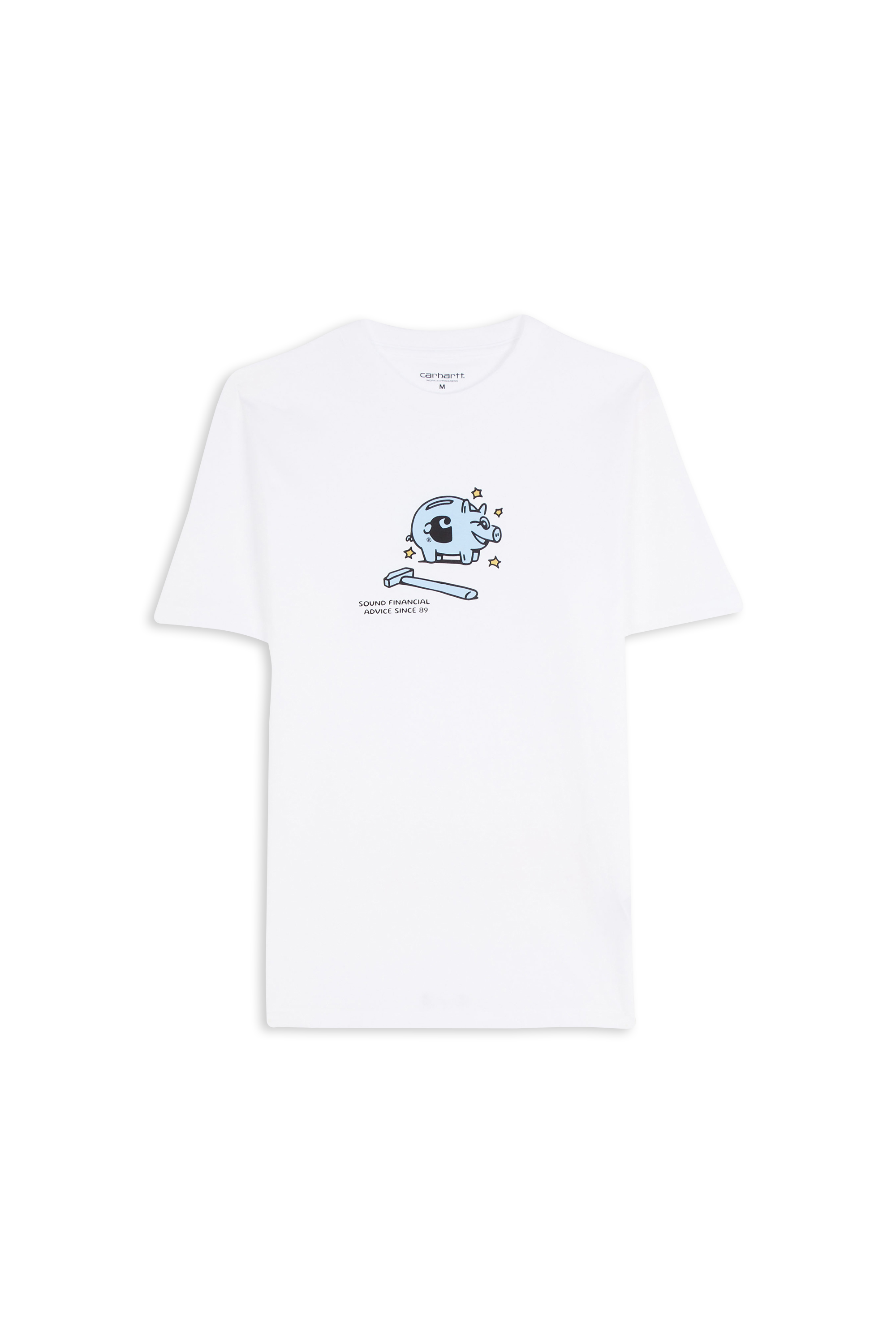 Regular-fit round-neck cotton T-shirt White