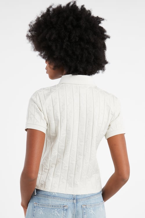 CALVIN KLEIN Polo Blanc