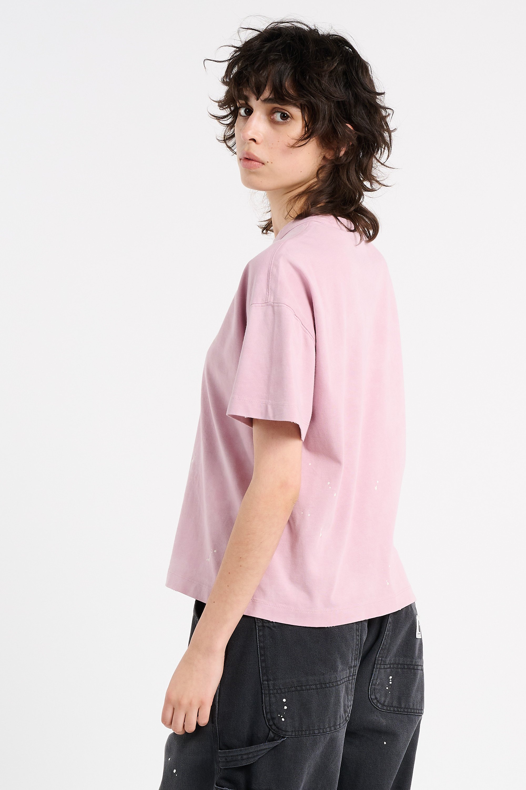 Regular-fit round-neck cotton T-shirt | Pink CARHARTT WIP Women