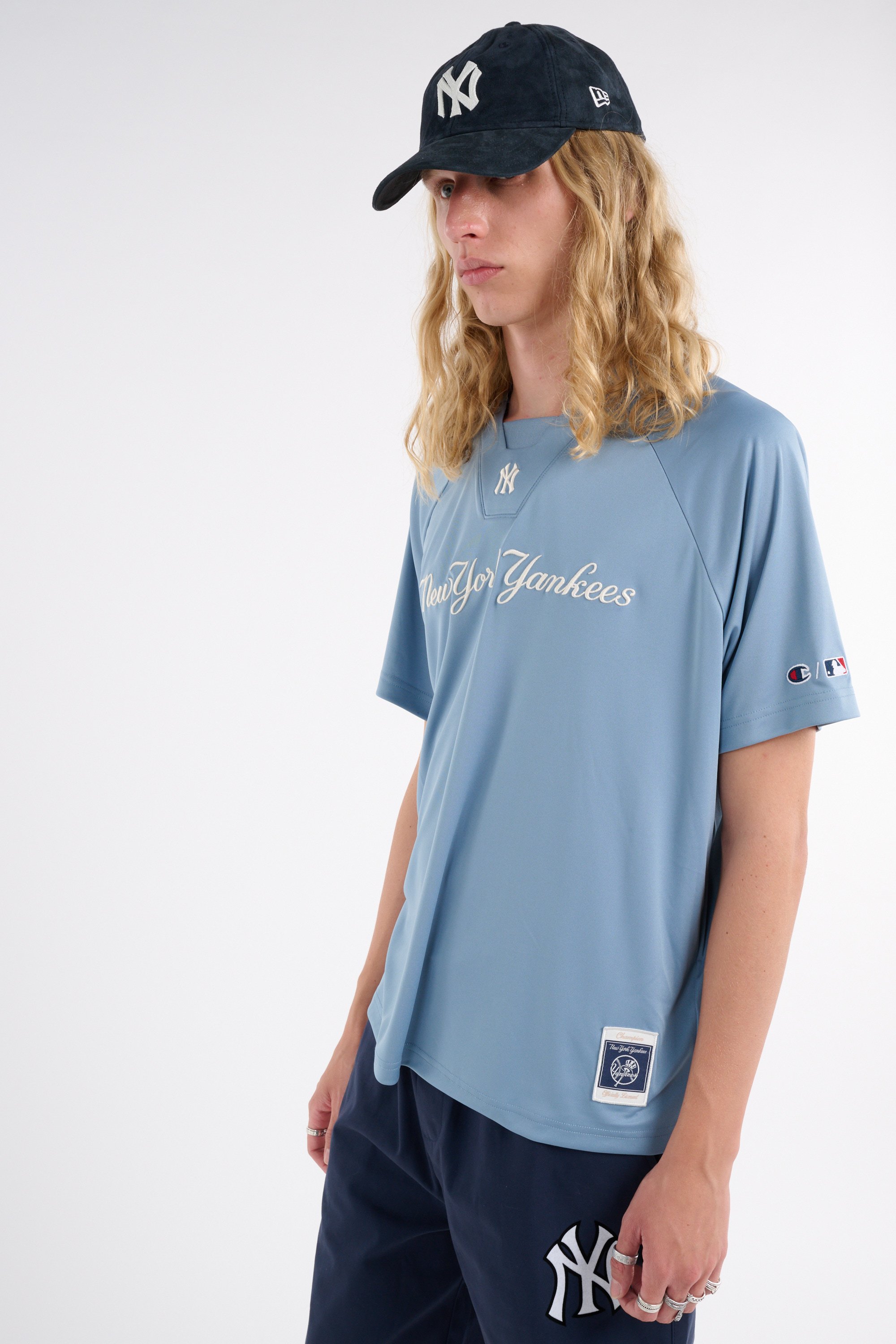 Regular-fit cotton piqué polo shirt | Blue CHAMPION Men