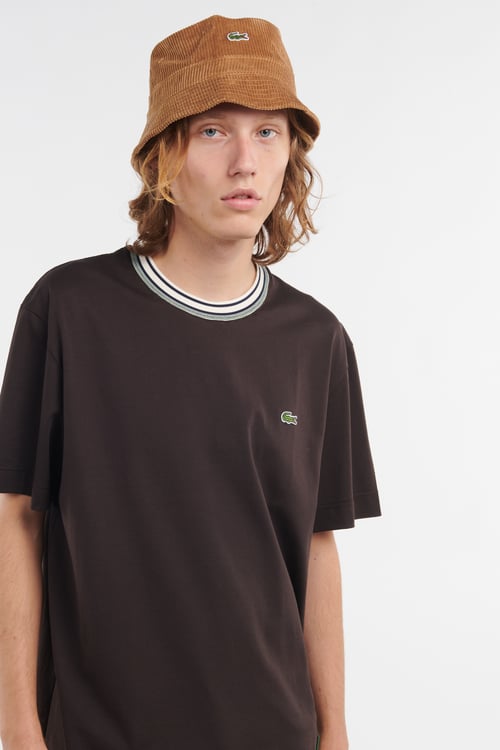 LACOSTE T-shirt Marron