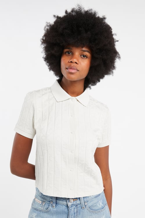 CALVIN KLEIN Polo Blanc