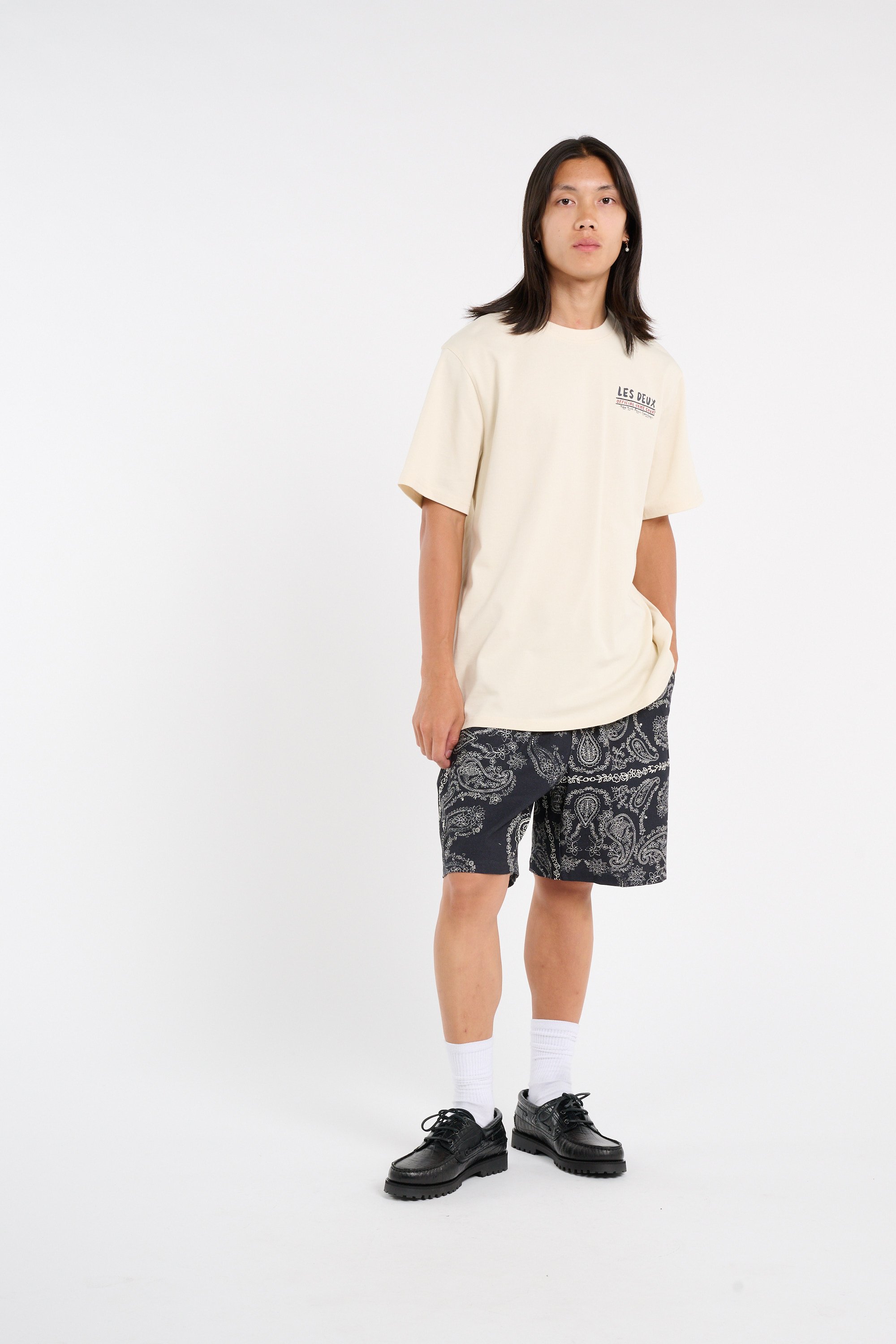 Short imprimé LES DEUX Noir