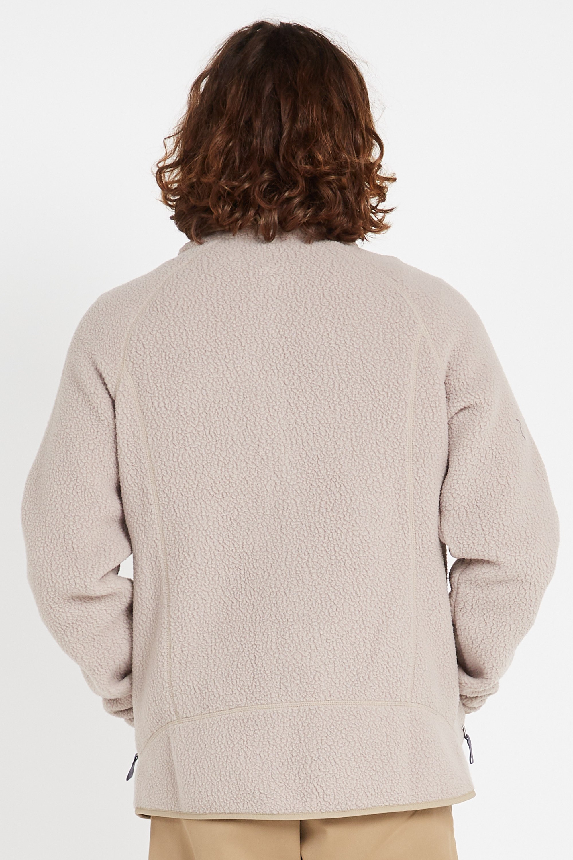 Polaire droit col montant  Gris