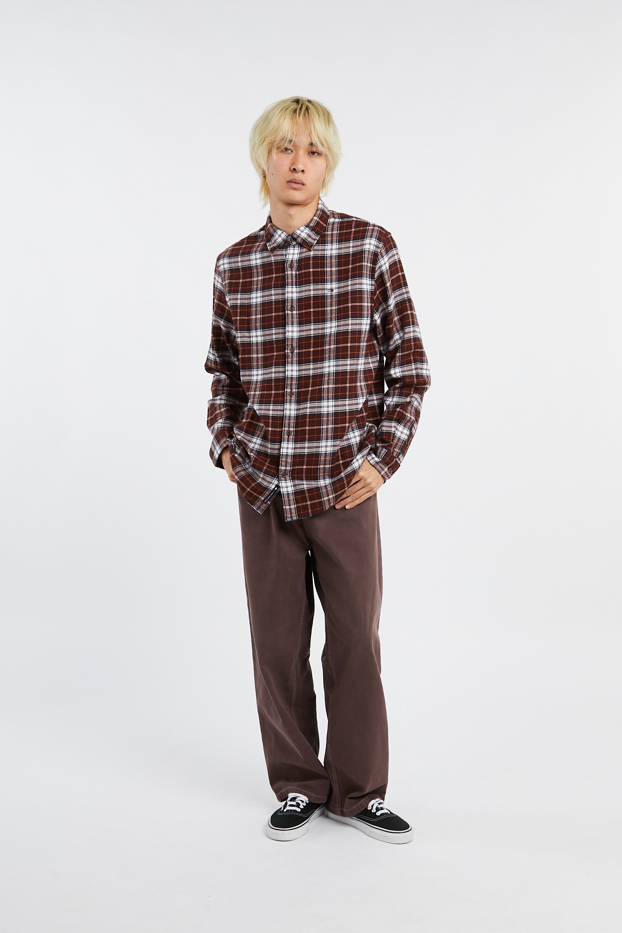 Chemise TOMMY JEANS Marron