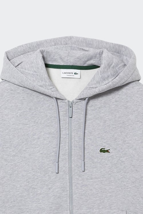 LACOSTE Sweat zippé Gris