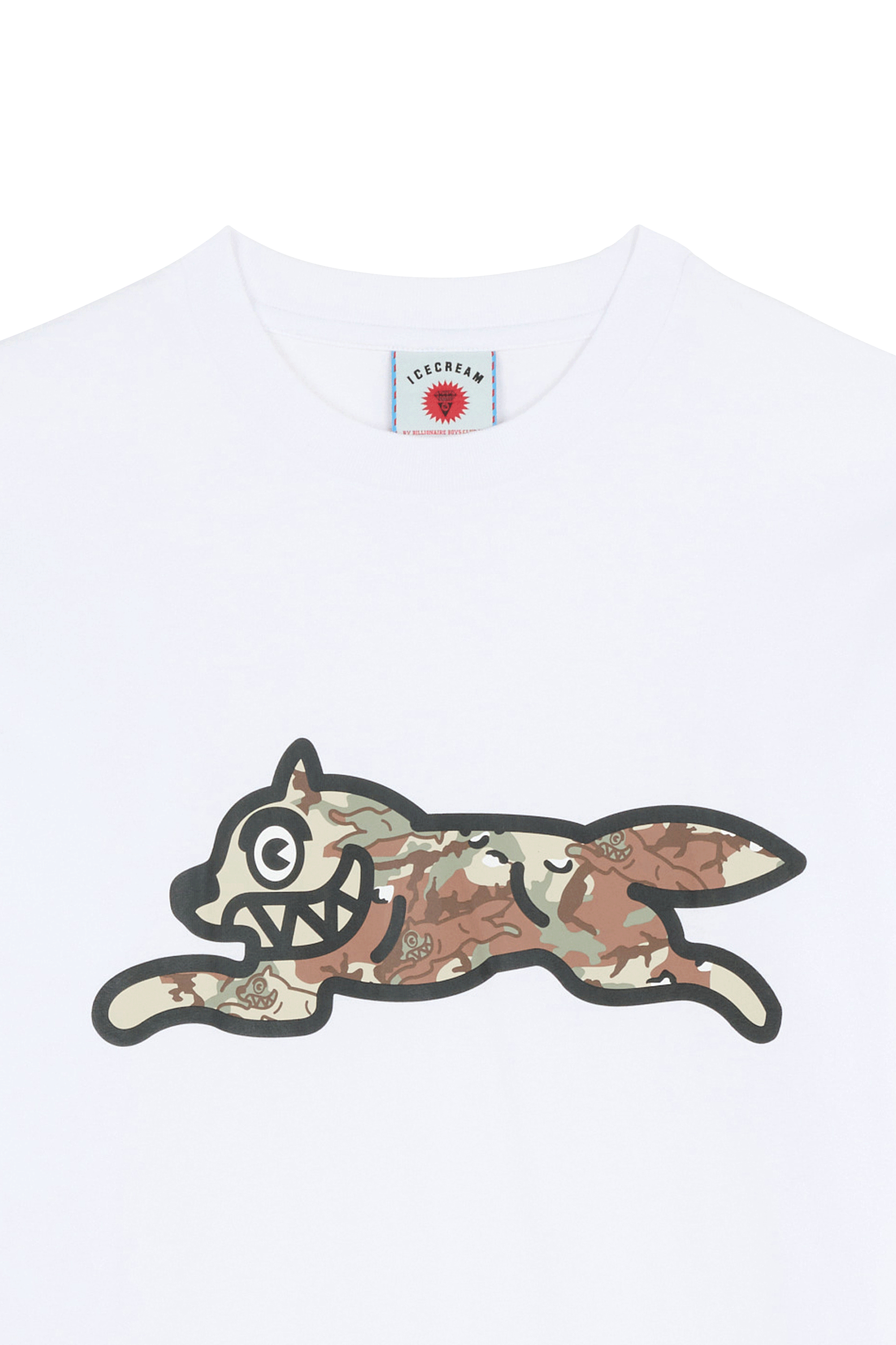 Regular-fit round-neck cotton T-shirt WHITE