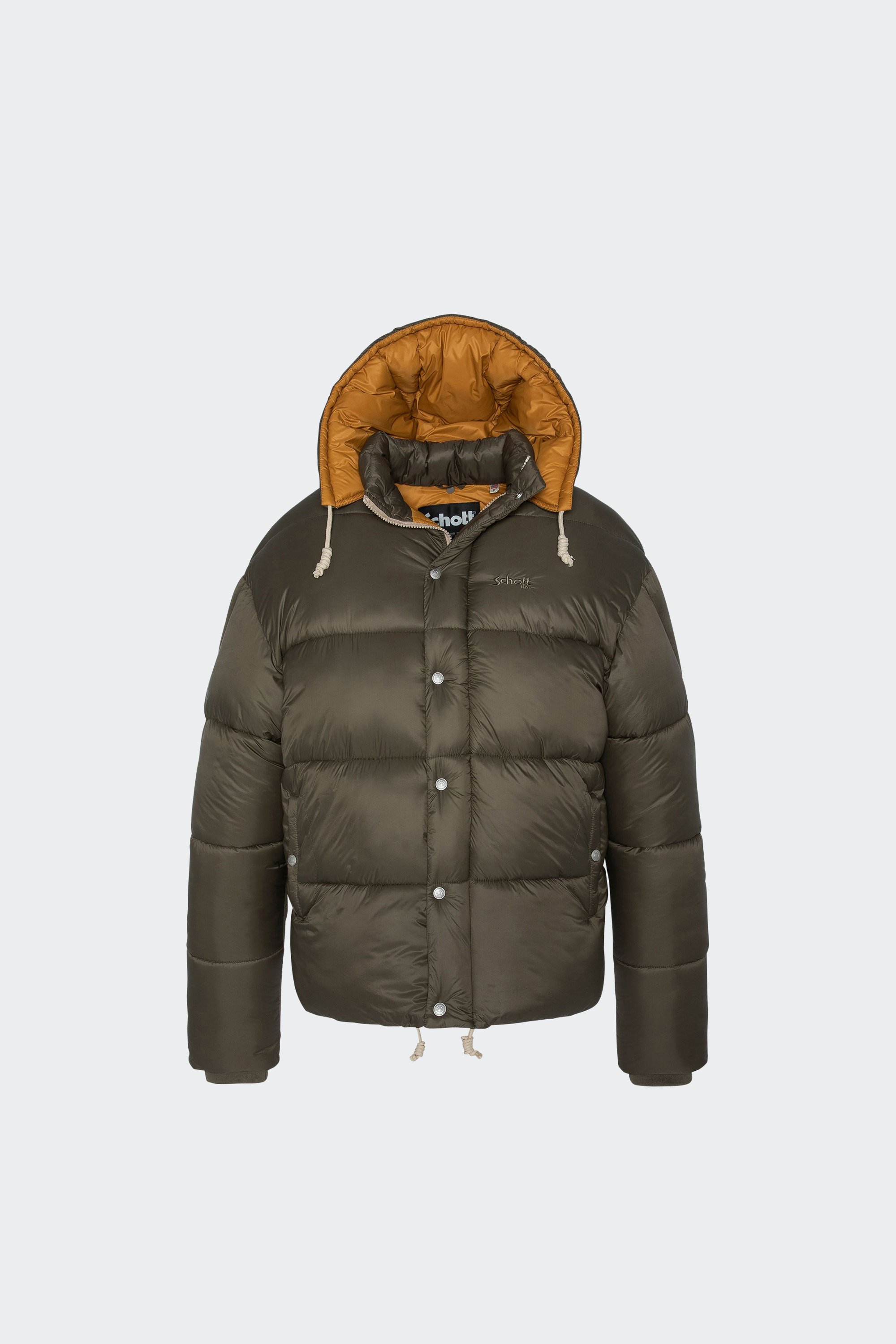 Puffer Jacket | Khaki by SCHOTT Puffer Jacket Khaki