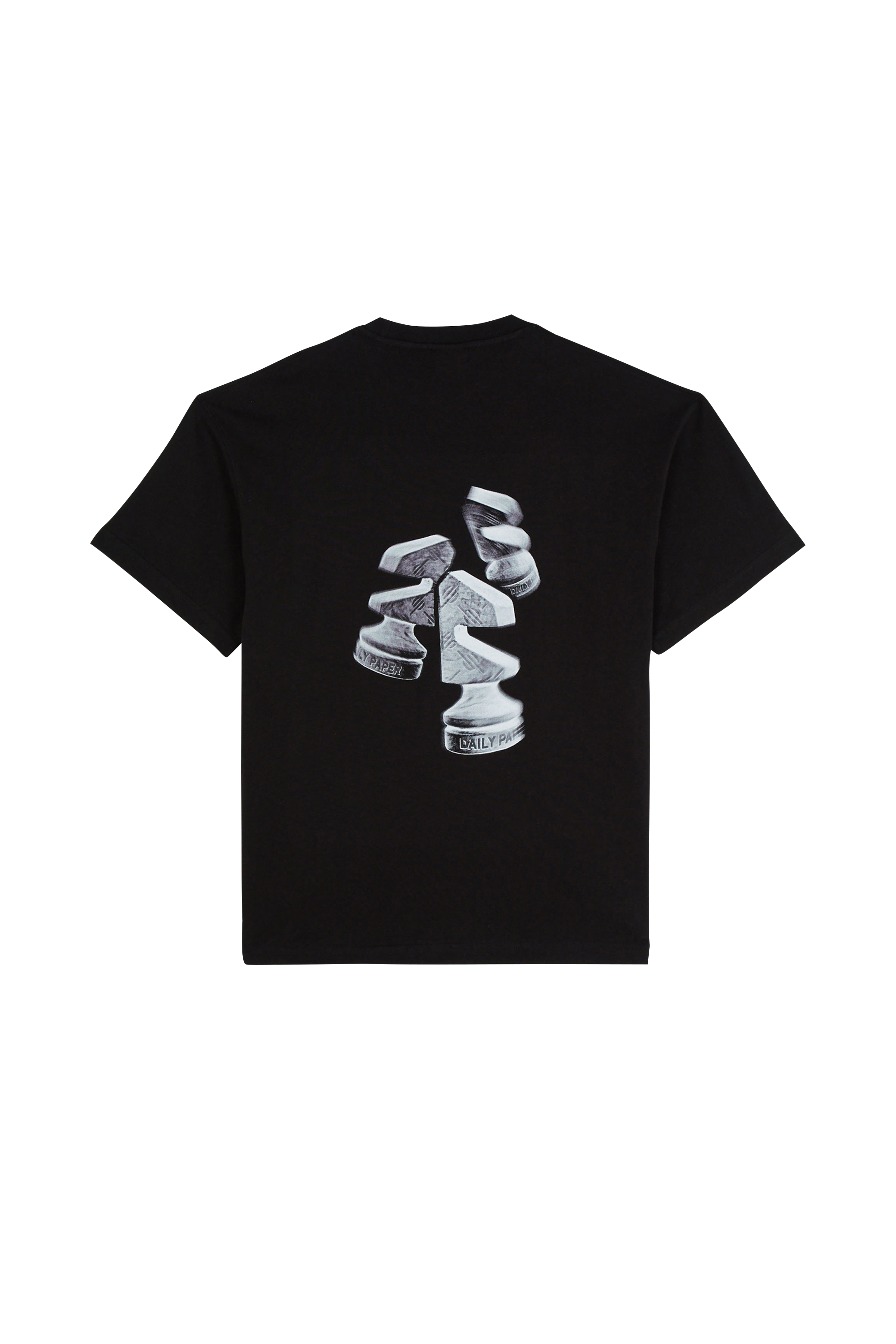 Regular-fit round-neck cotton T-shirt Black