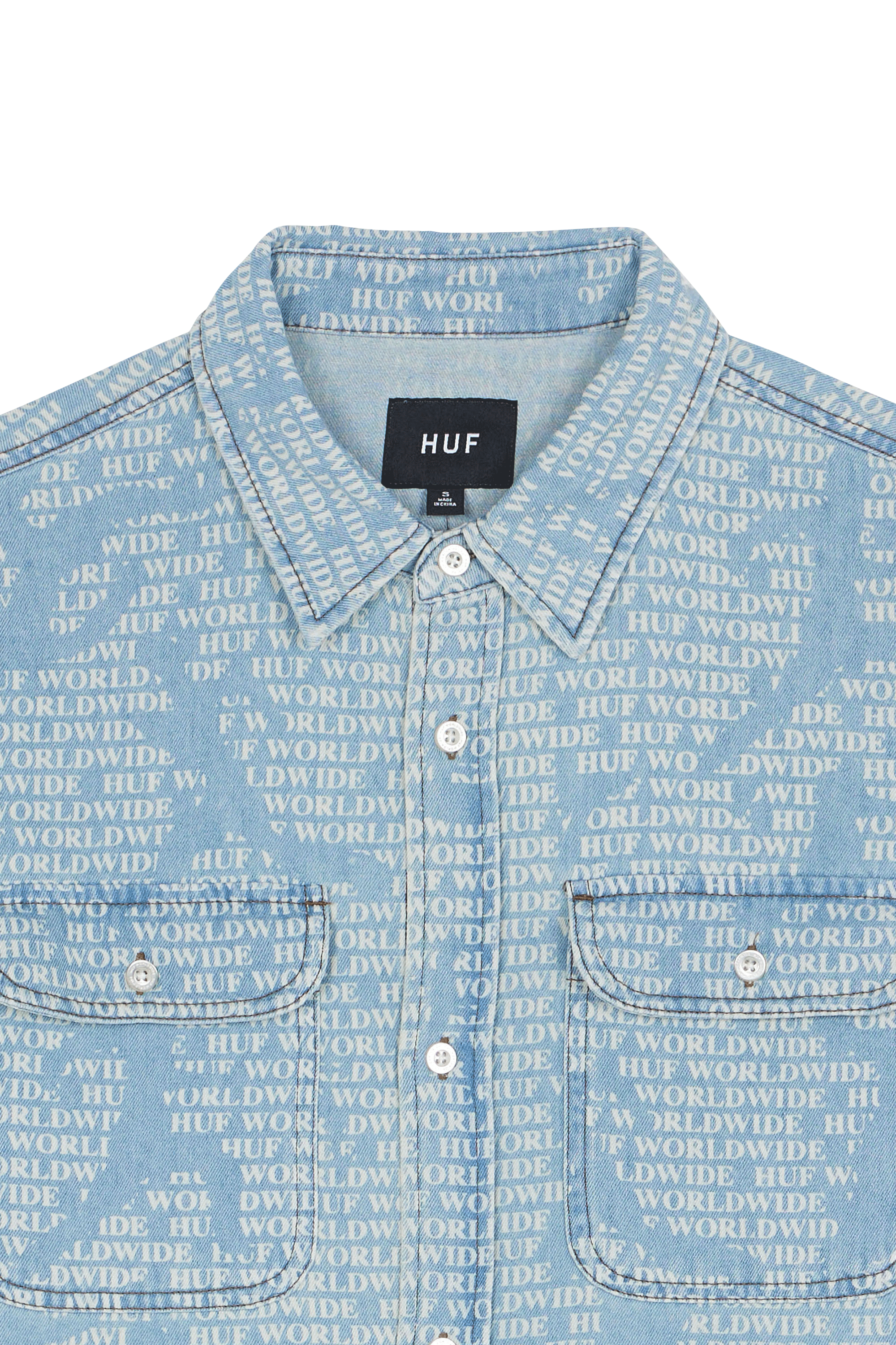 Chemise HUF Bleu