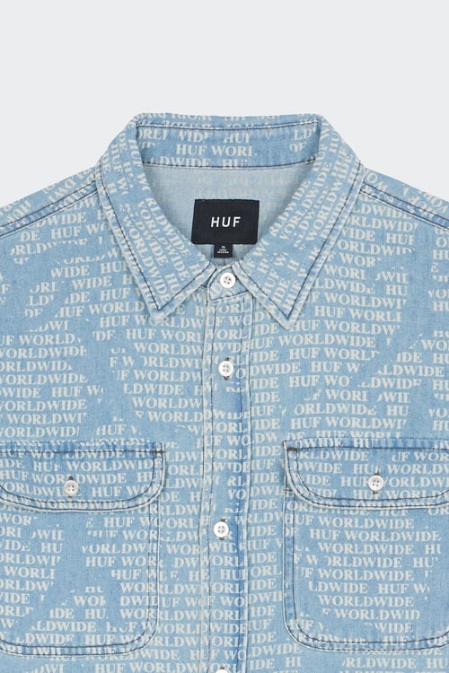 HUF Chemise Bleu