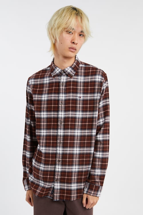 TOMMY JEANS Shirt Brown