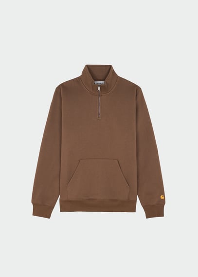Sweatshirt Chase Neck Zip Green Carhartt Wip Man Citadium