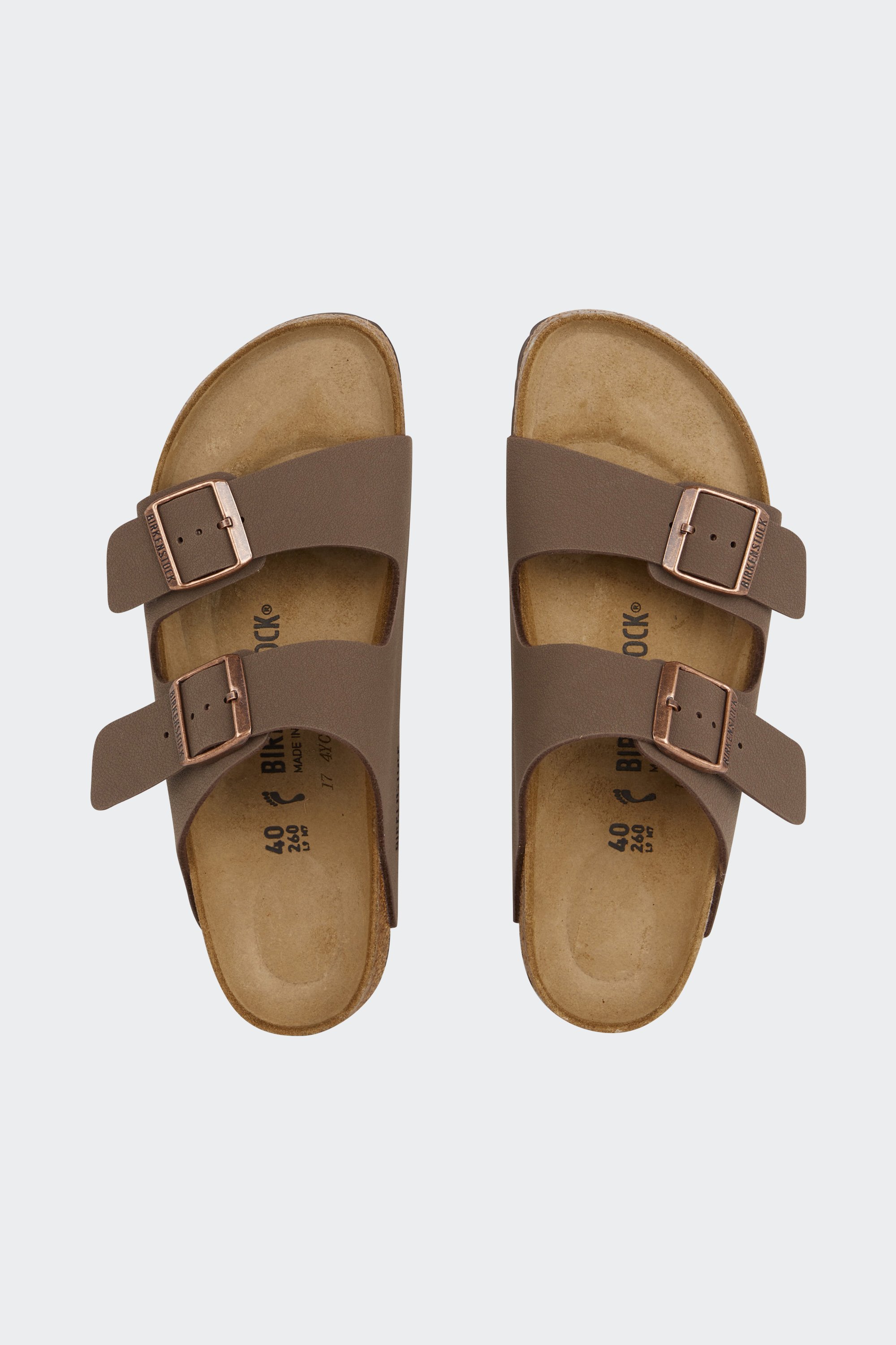 Flat furry sheepskin sandals | Brown by BIRKENSTOCK Flat furry sheepskin sandals Brown
