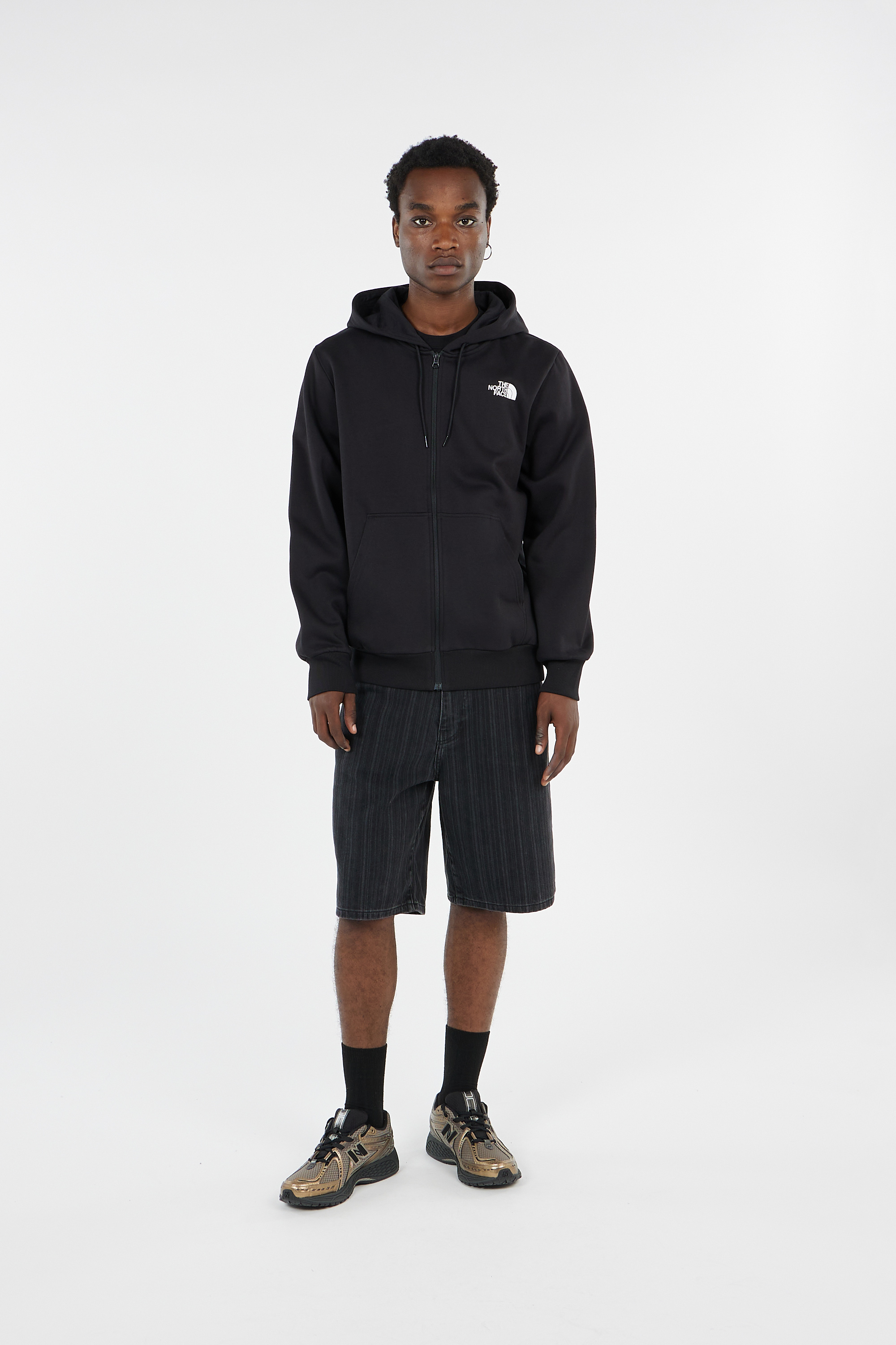Zip-up hoodie Black