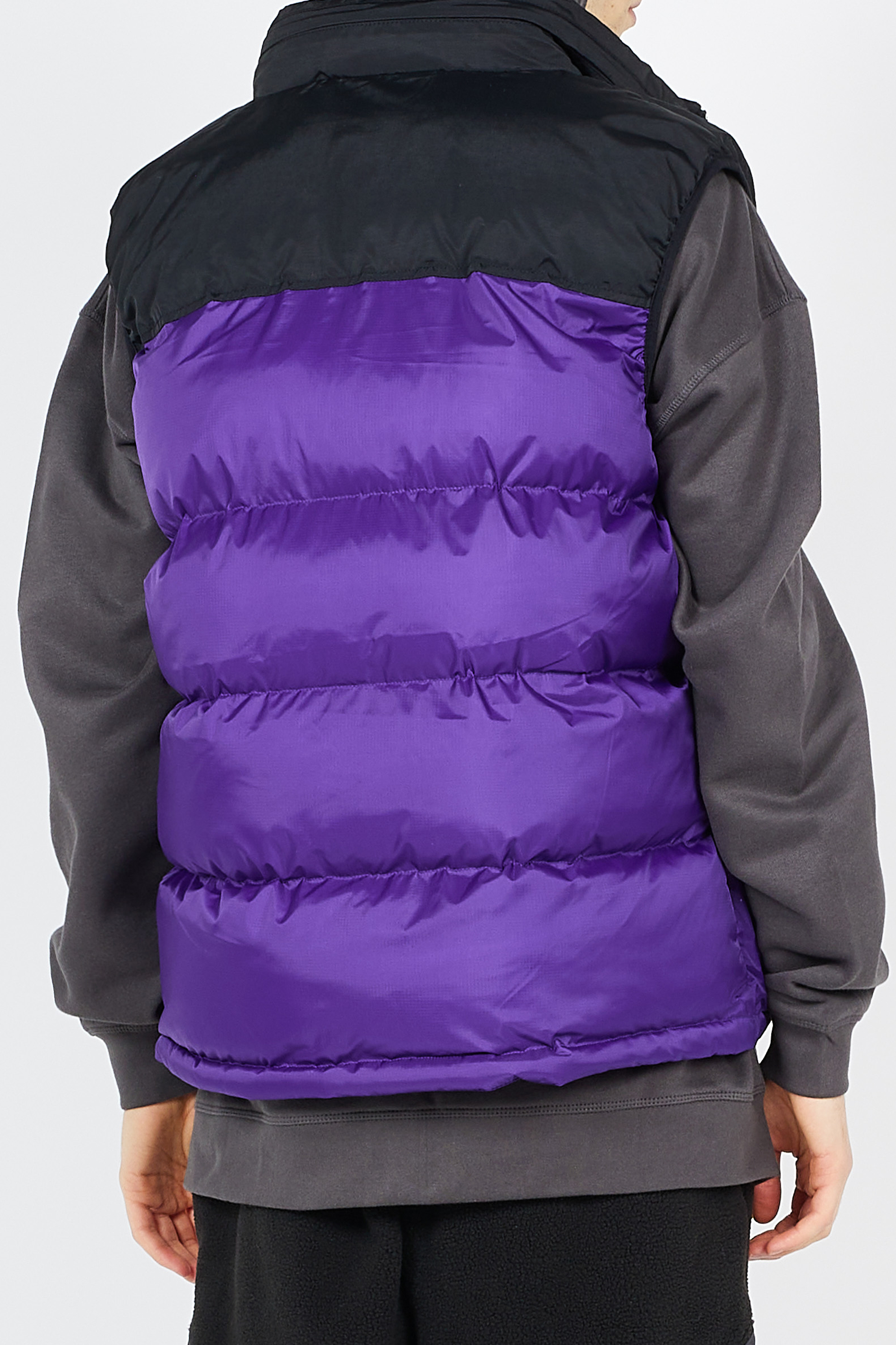 Doudoune col montant droite sans manches | Violet SCHOTT Homme