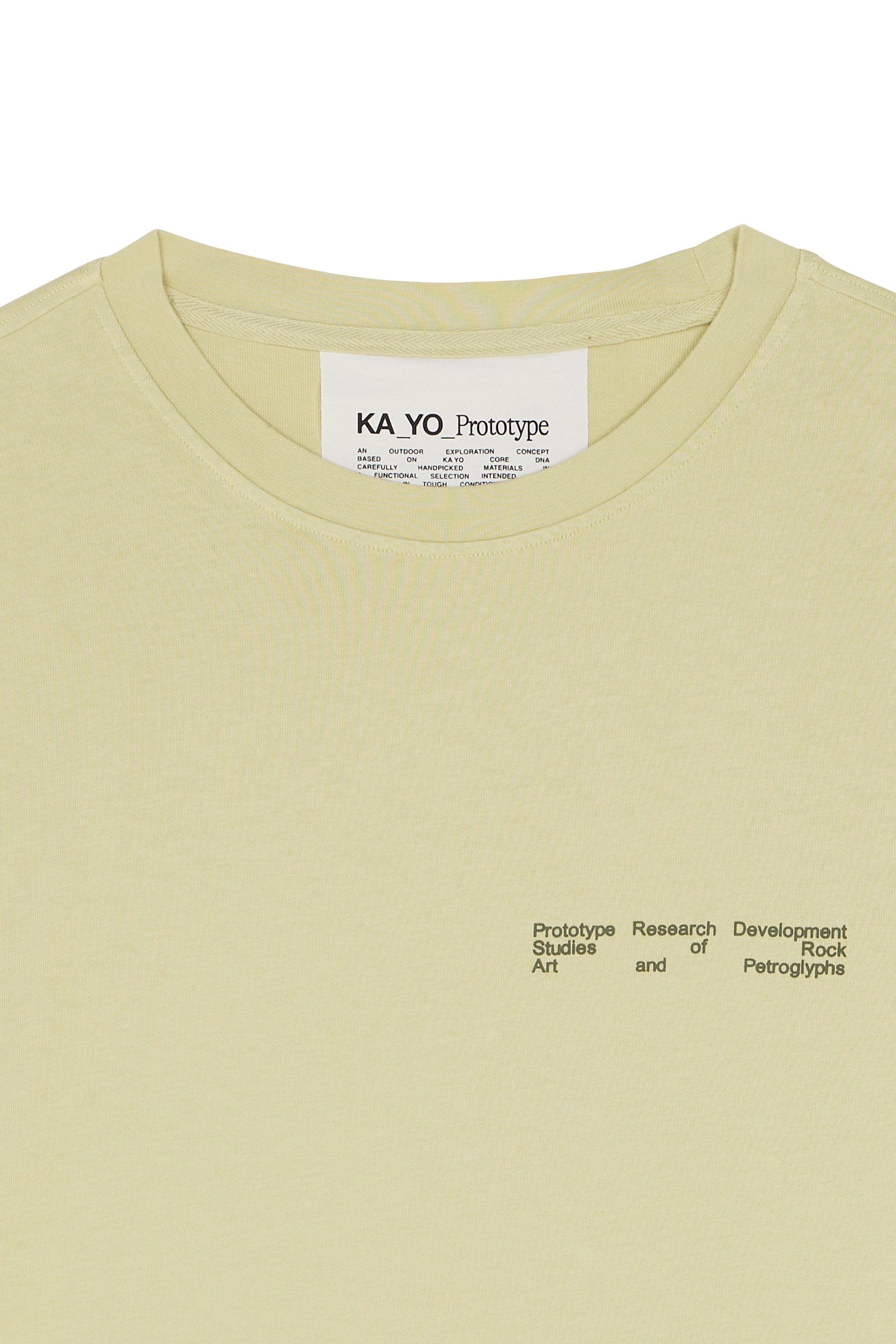 Regular-fit round-neck cotton T-shirt Beige