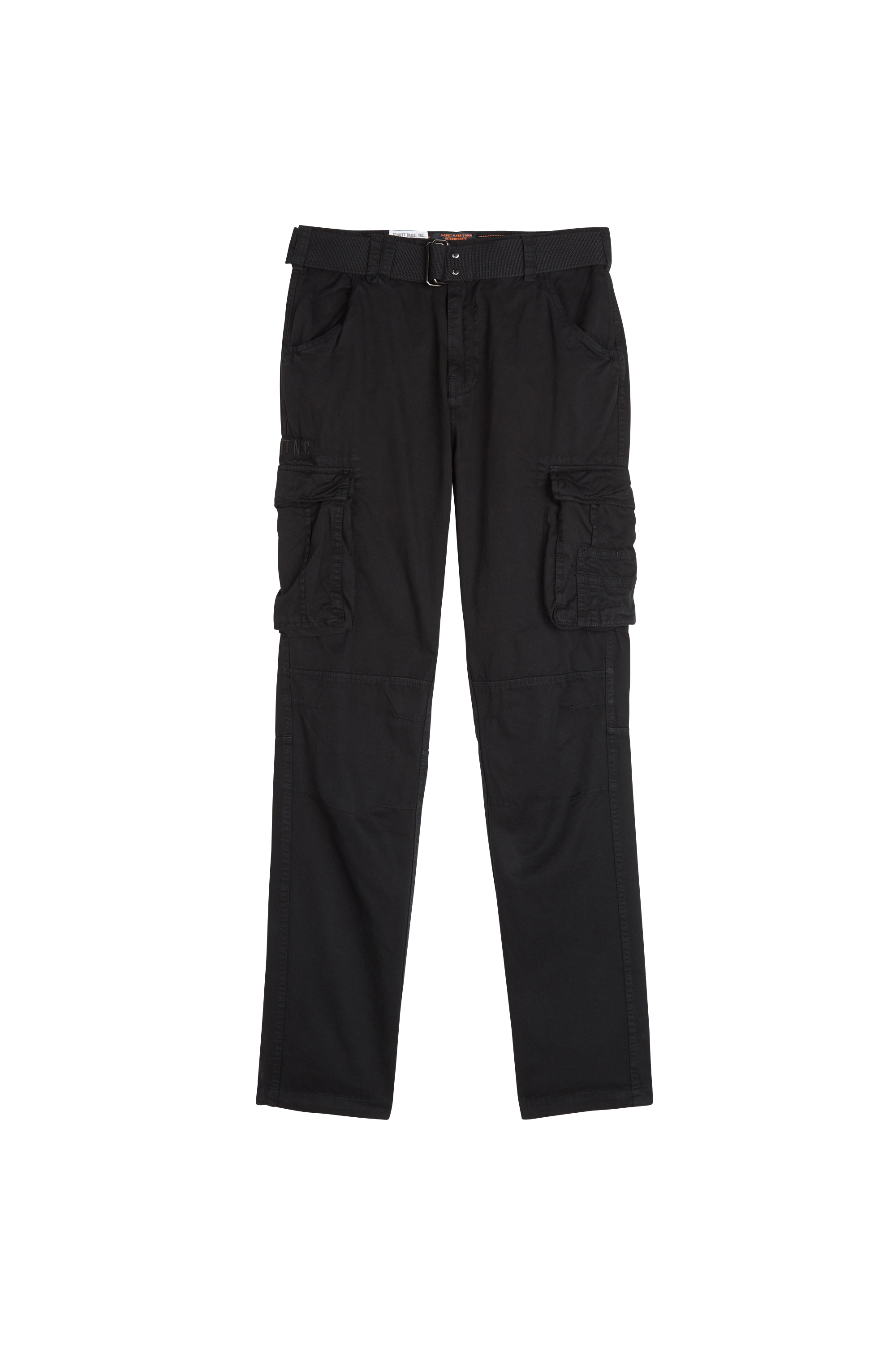 Belted combat pants Black