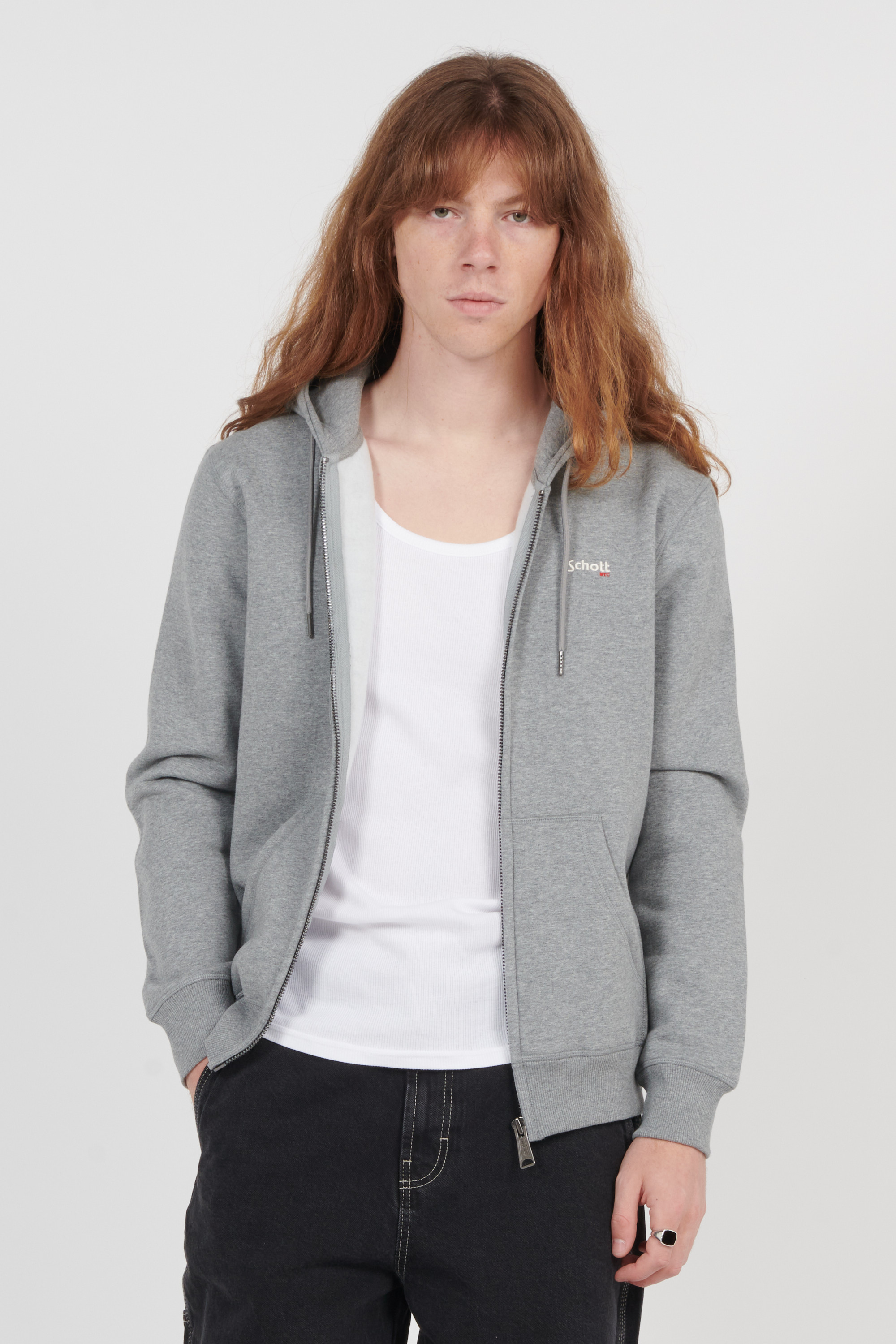 zip-up hoodie Grey