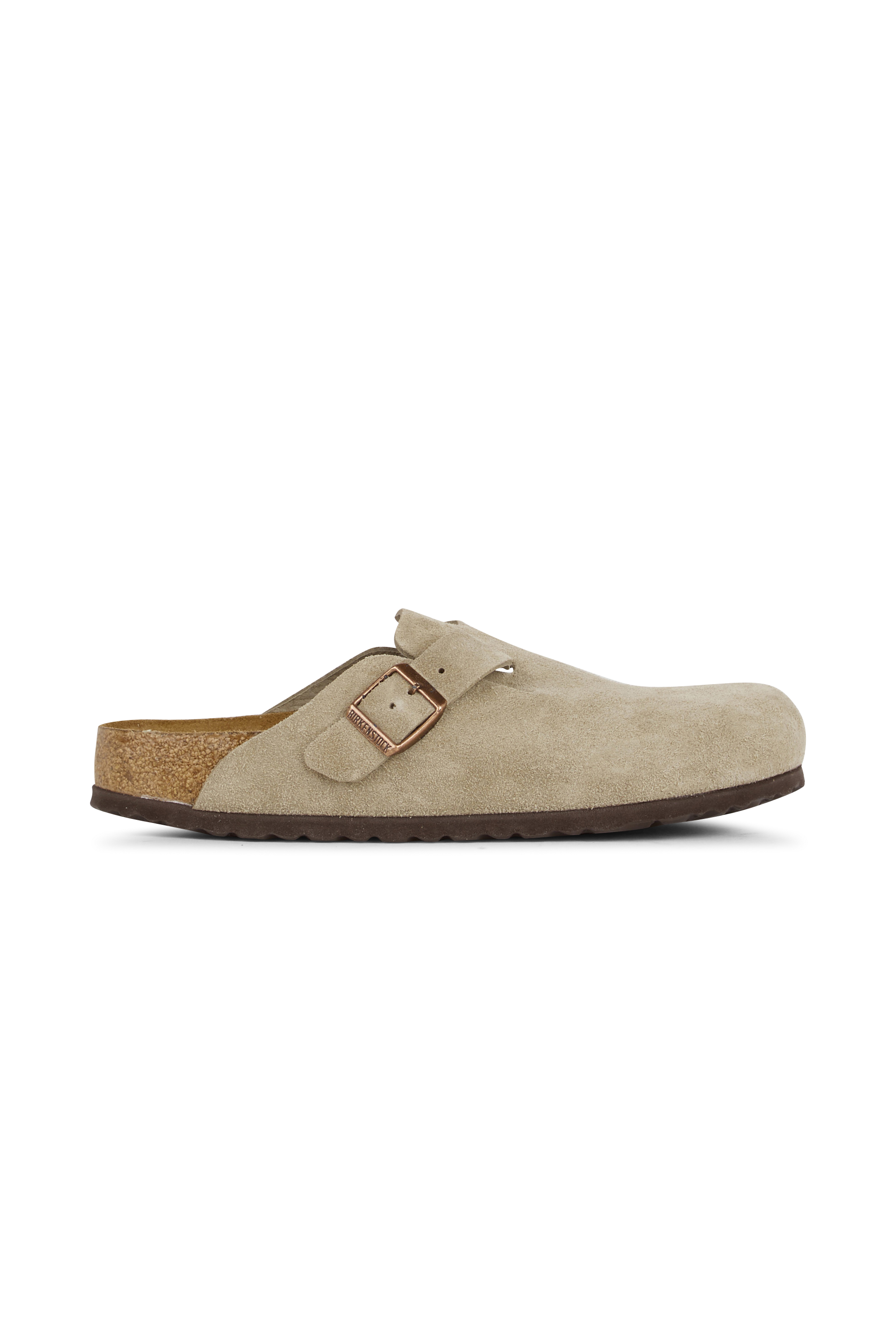 Flat furry sheepskin sandals Grey