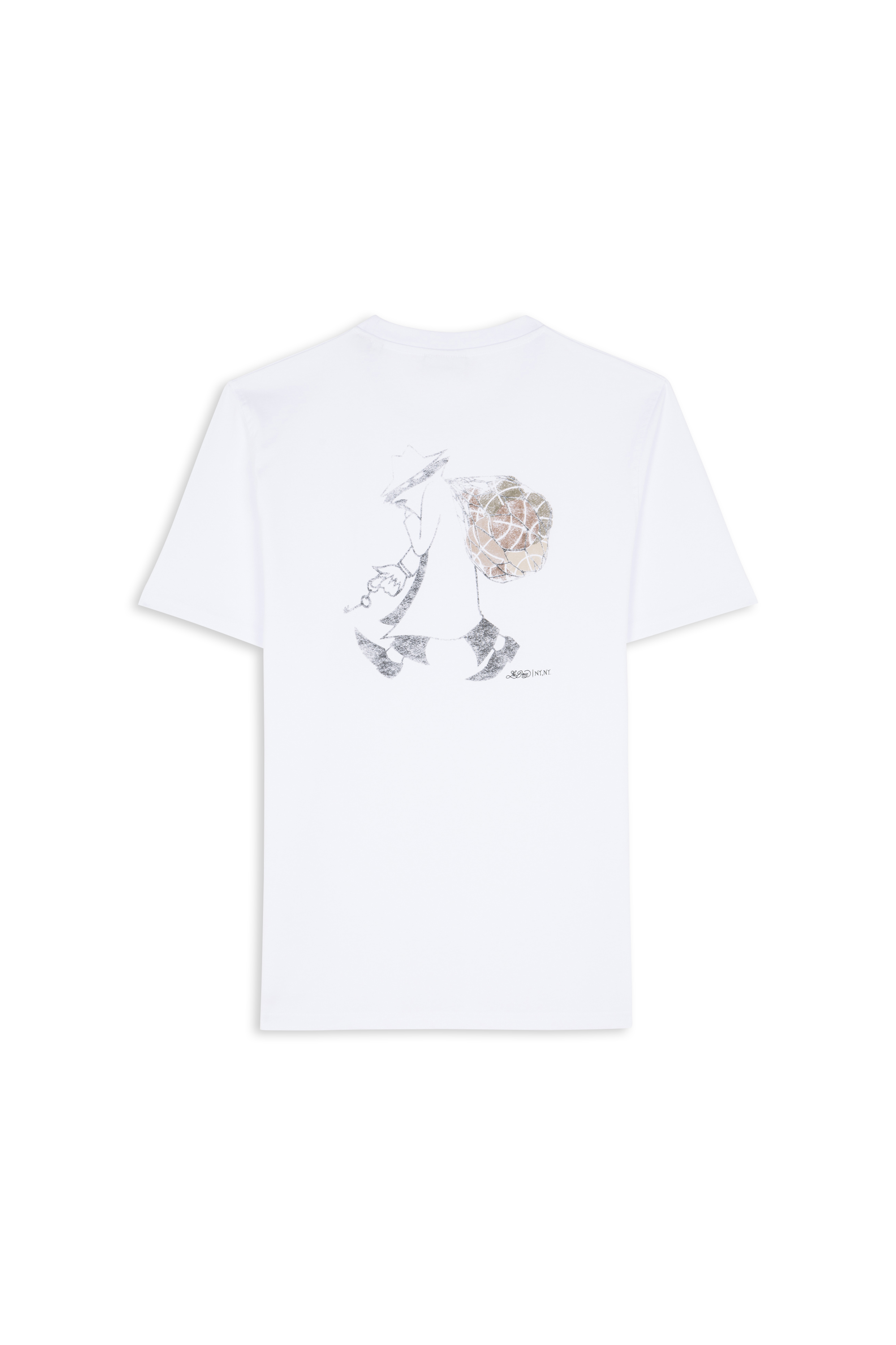 Regular-fit round-neck cotton T-shirt White
