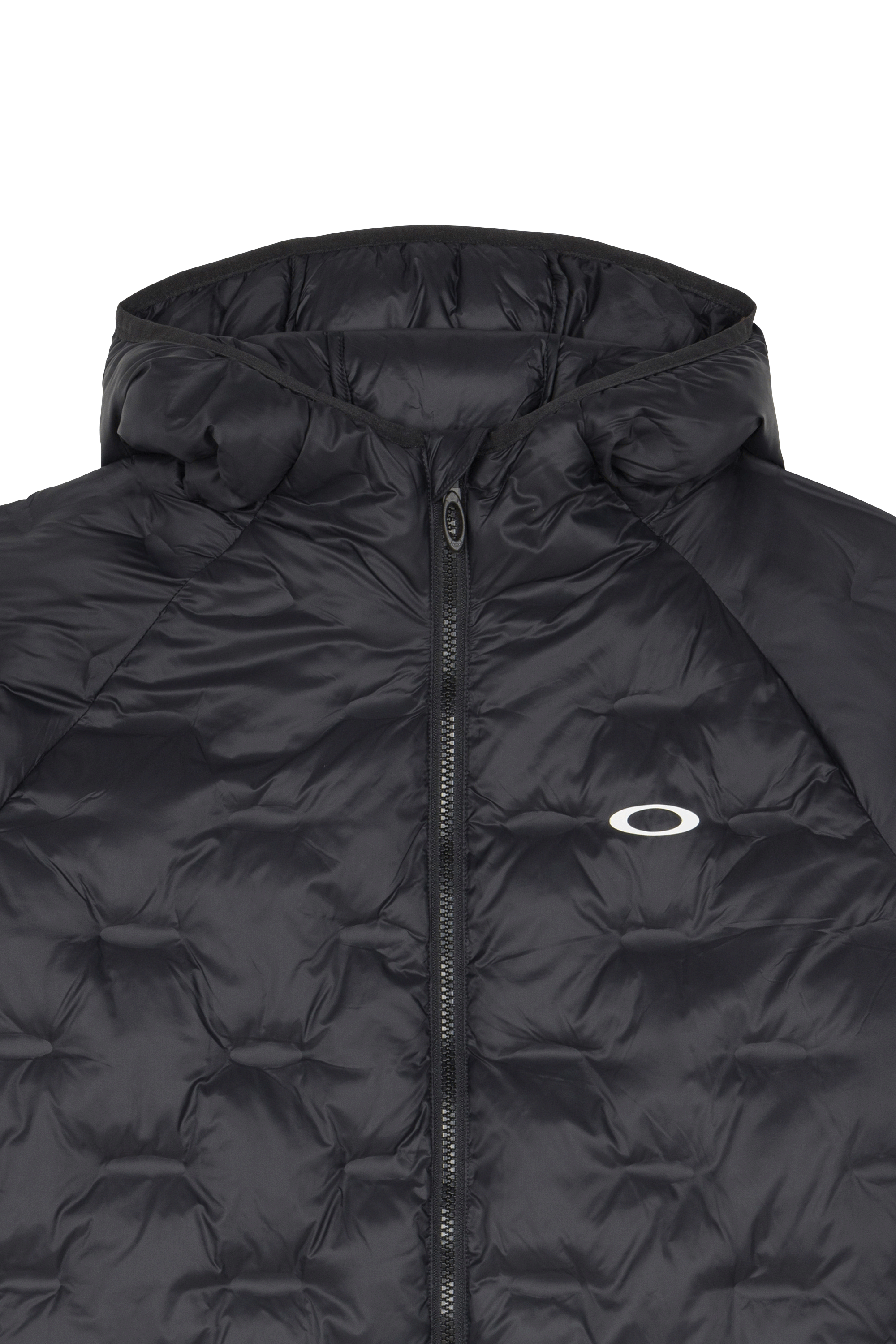 Lightweight quilted padded jacket with high neck Black