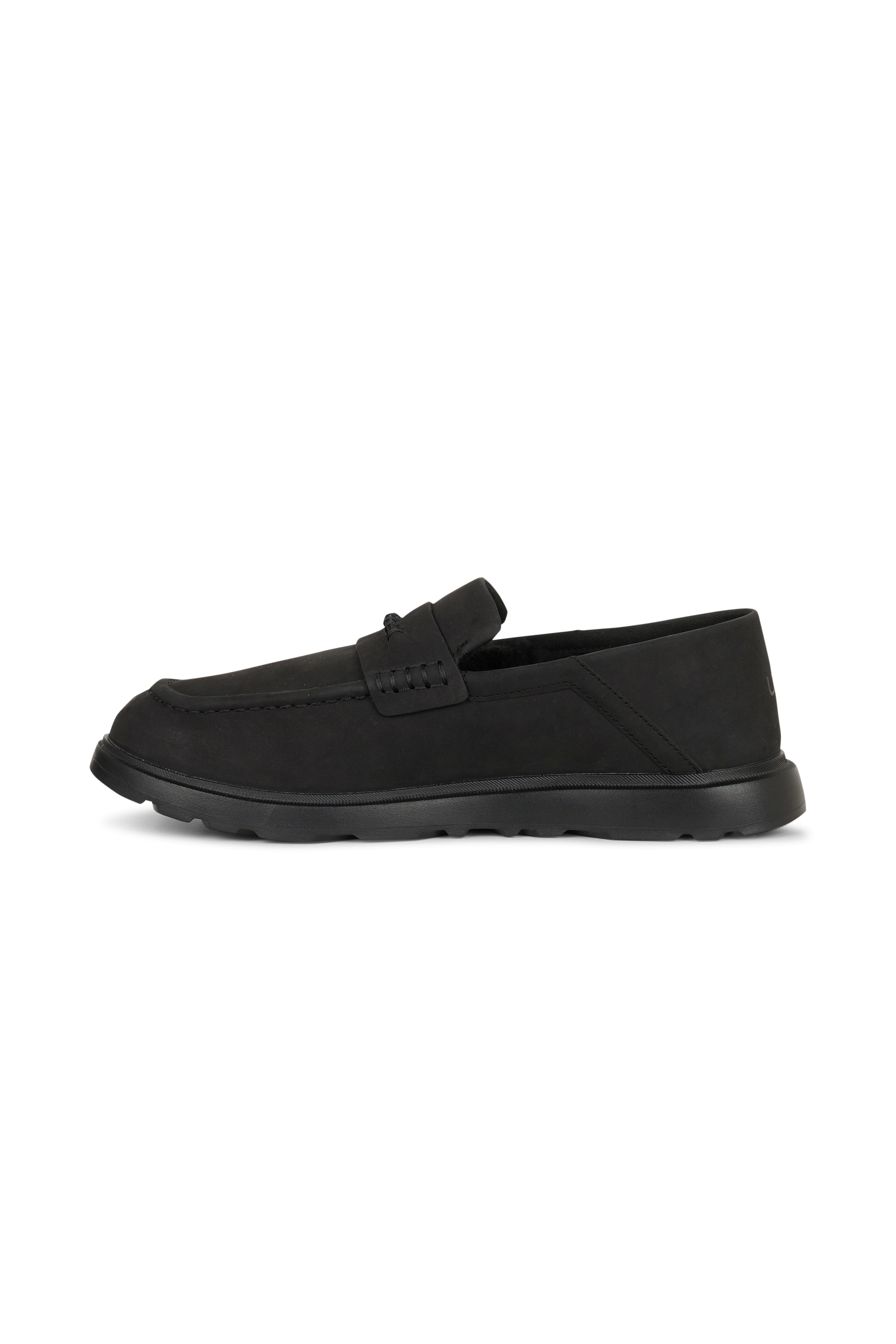 Leather deck shoes | Black UGG Men