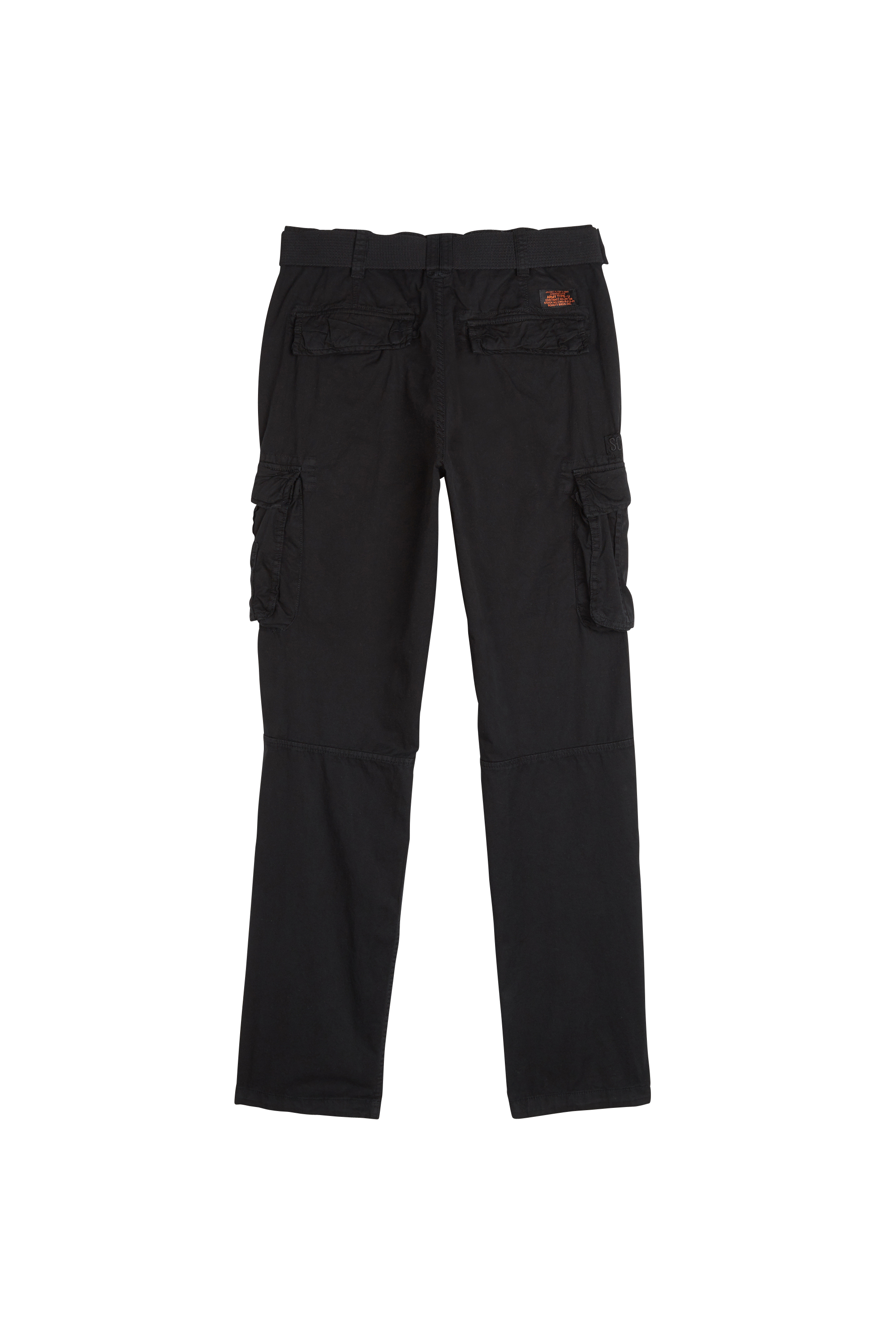 Belted combat pants Black