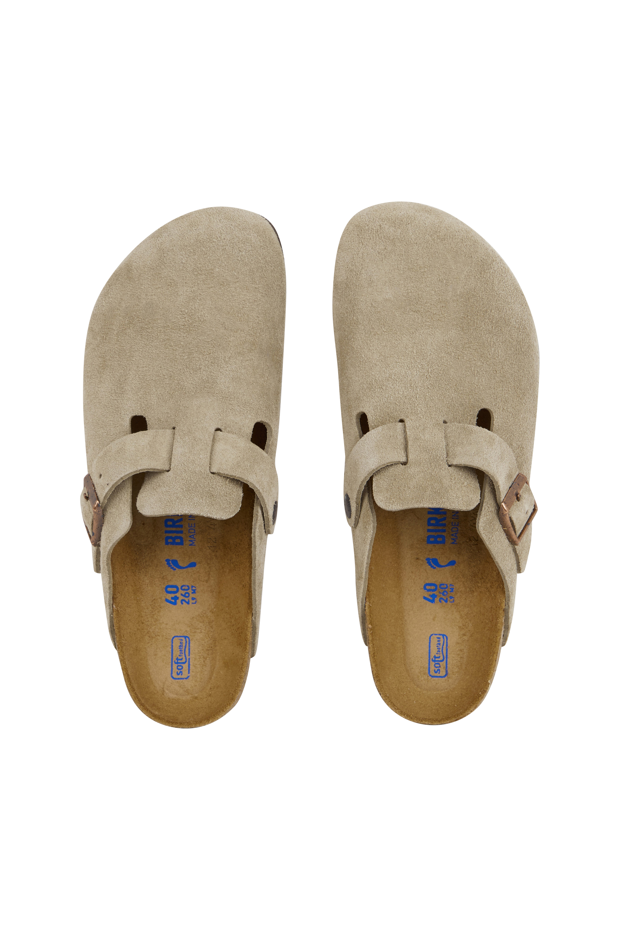 Flat furry sheepskin sandals BIRKENSTOCK Grey