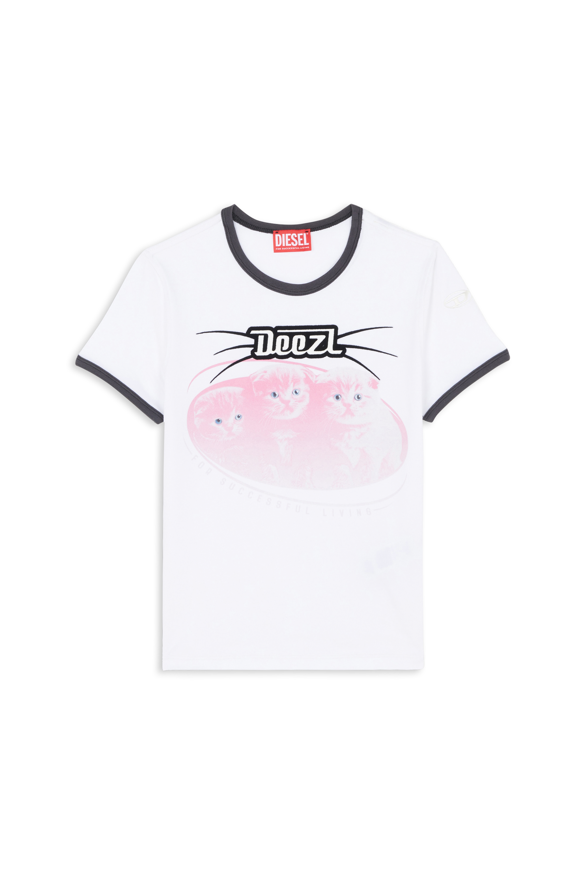 Regular-fit round-neck cotton T-shirt White