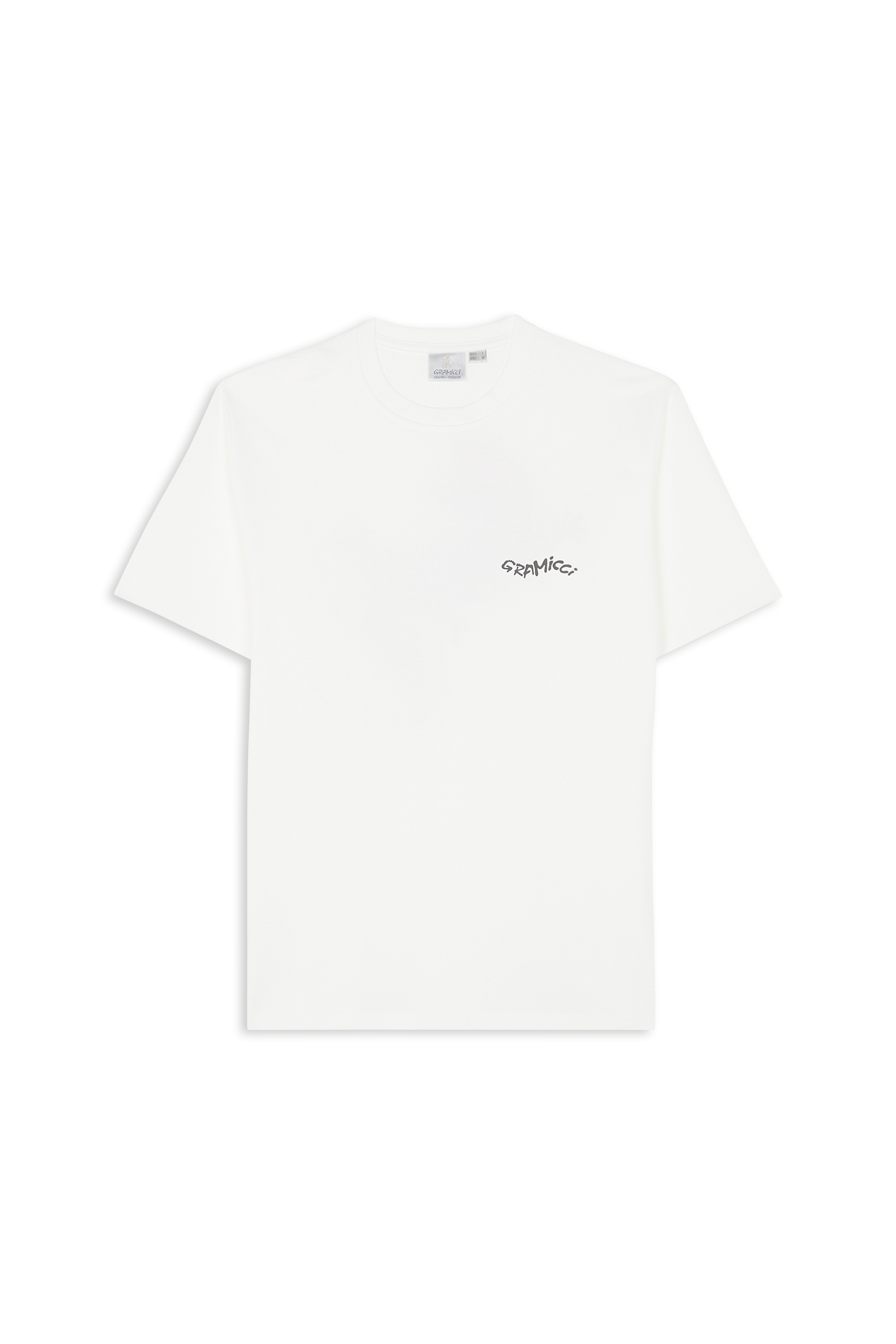Regular-fit round-neck cotton T-shirt GRAMICCI White