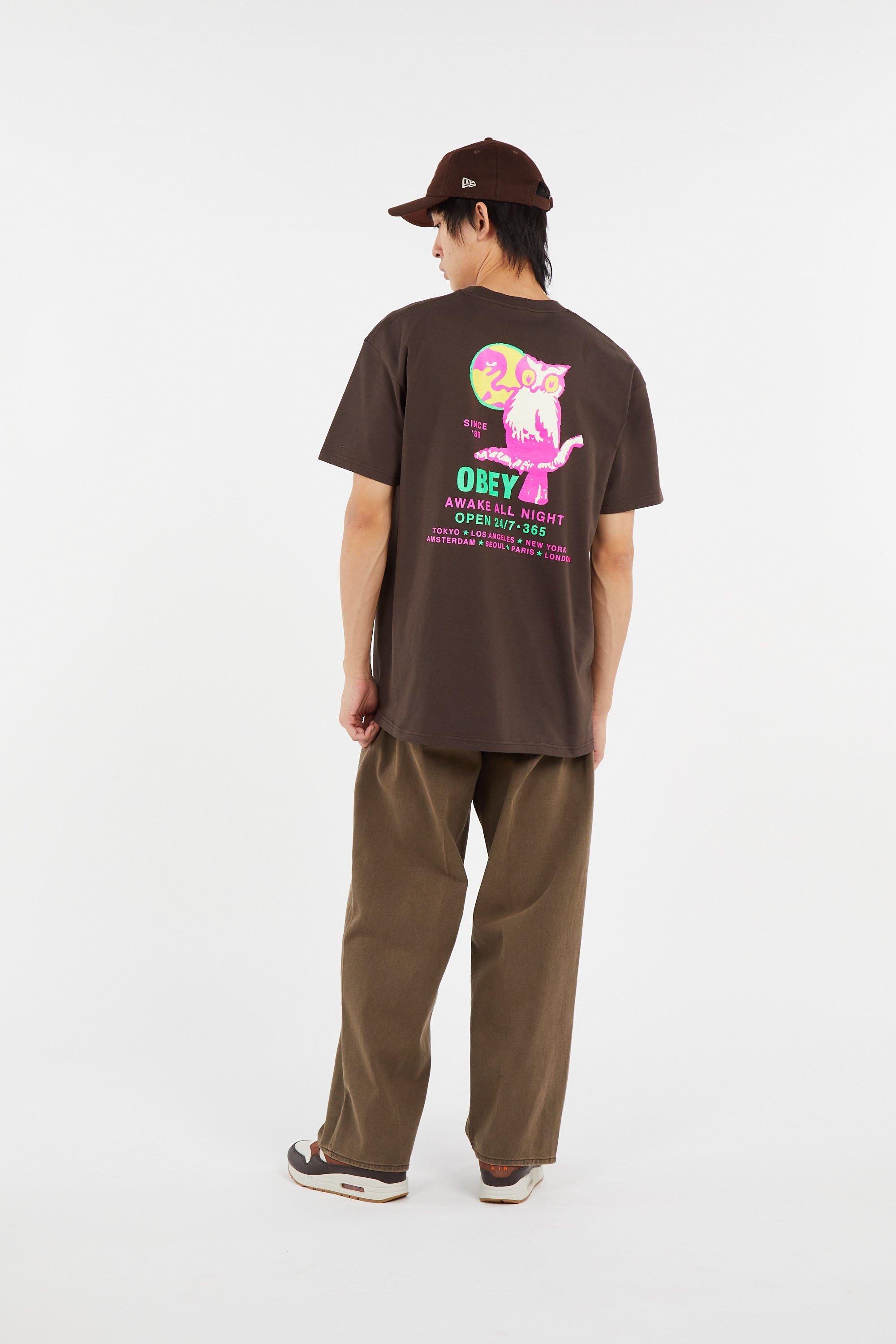 T-shirt manches courtes Marron