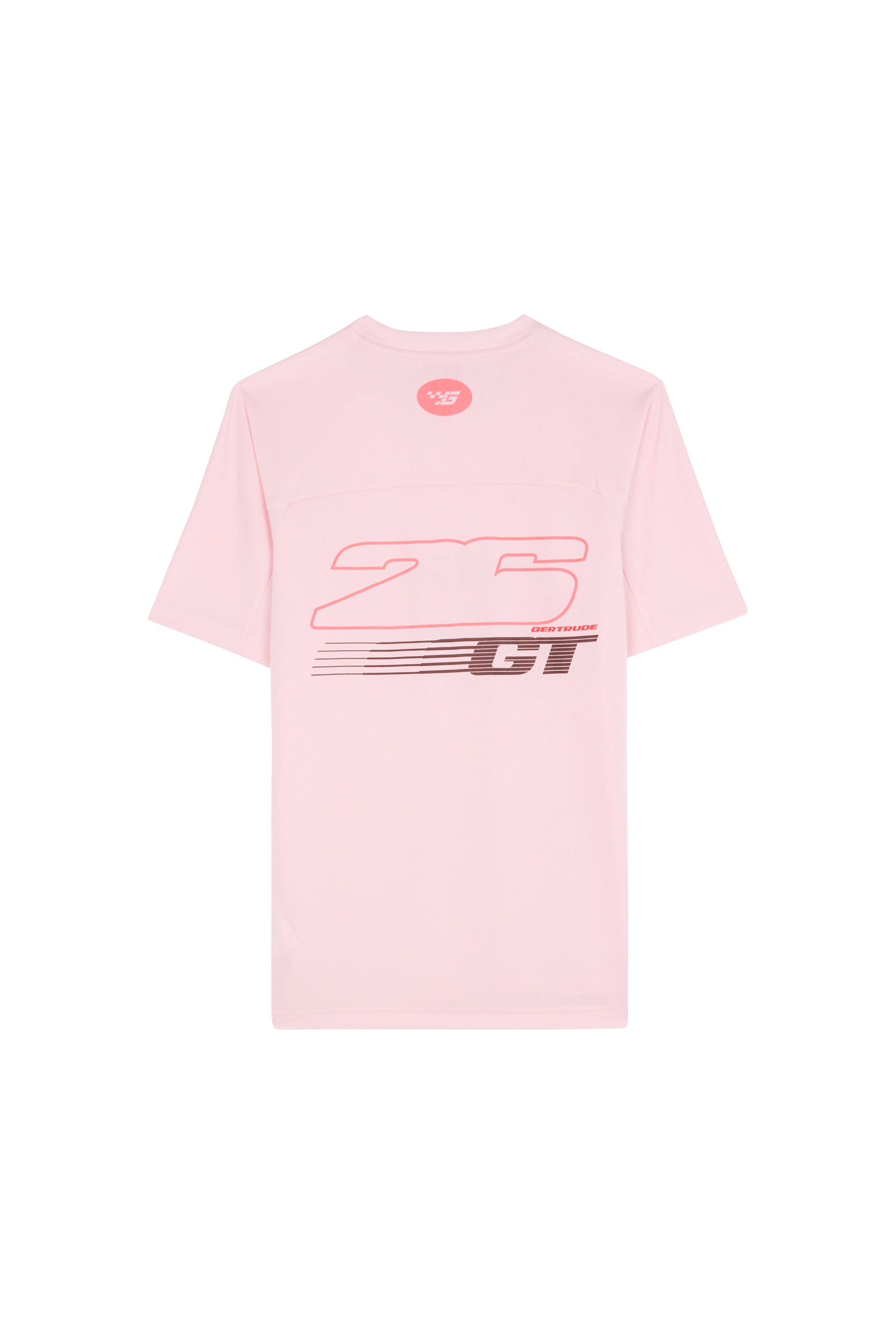 Regular-fit round-neck cotton T-shirt GERTRUDE Pink