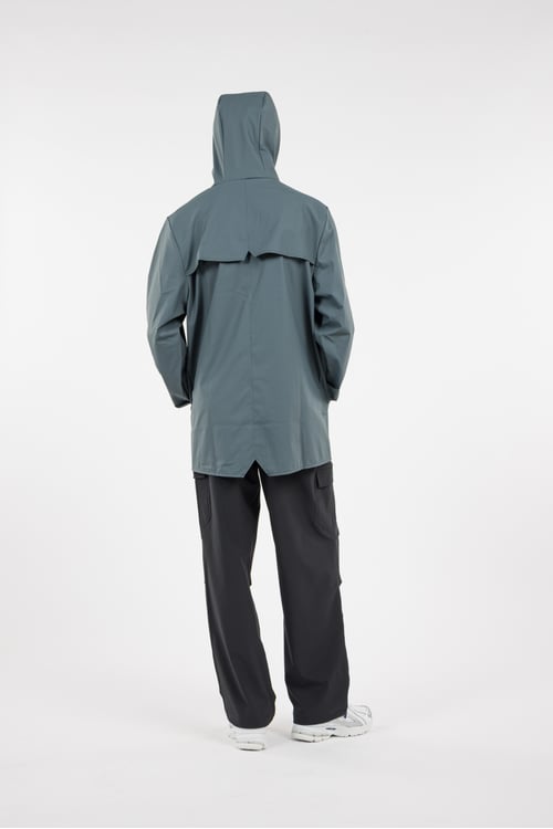 RAINS Hooded waterproof windbreaker Blue