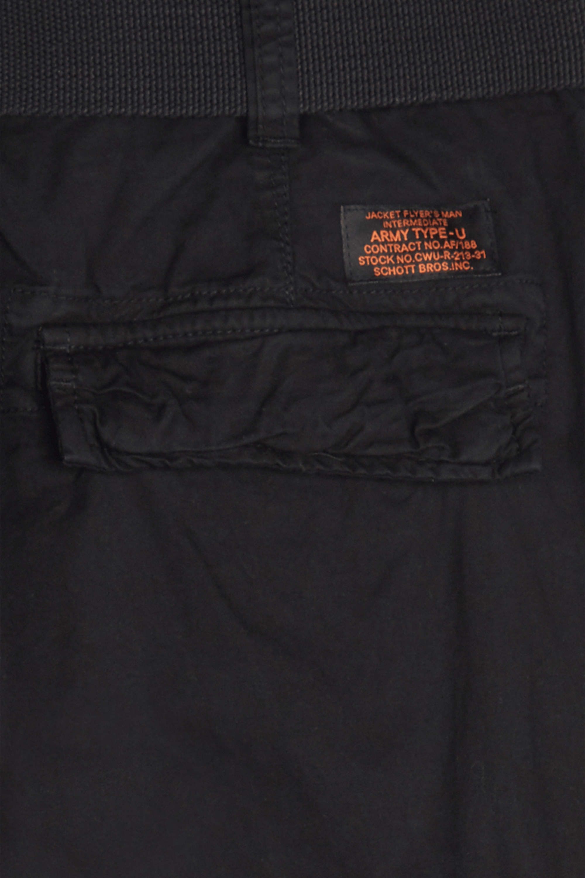 Belted combat pants Black