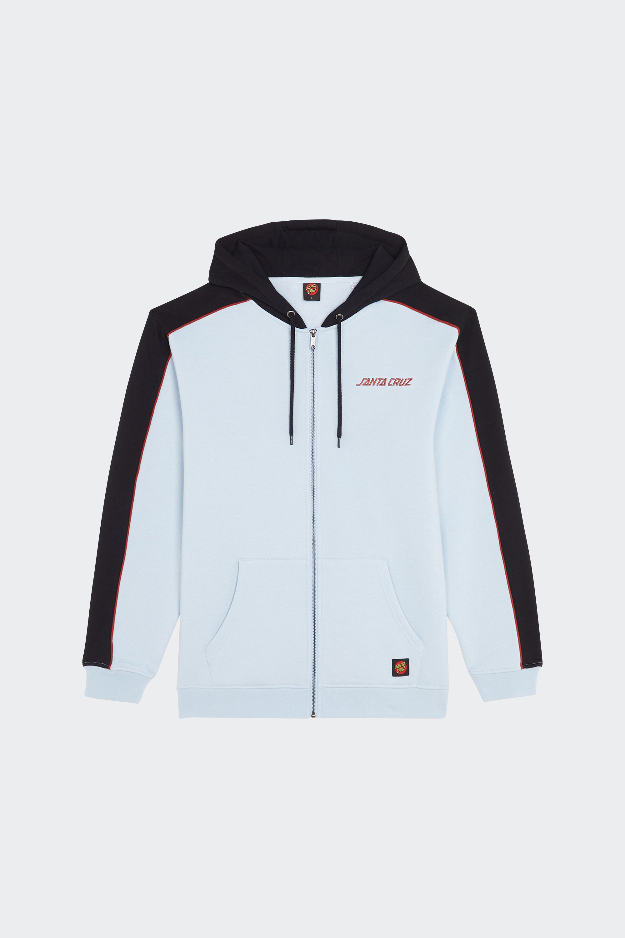 zip-up hoodie | Black by SANTA CRUZ zip-up hoodie Black