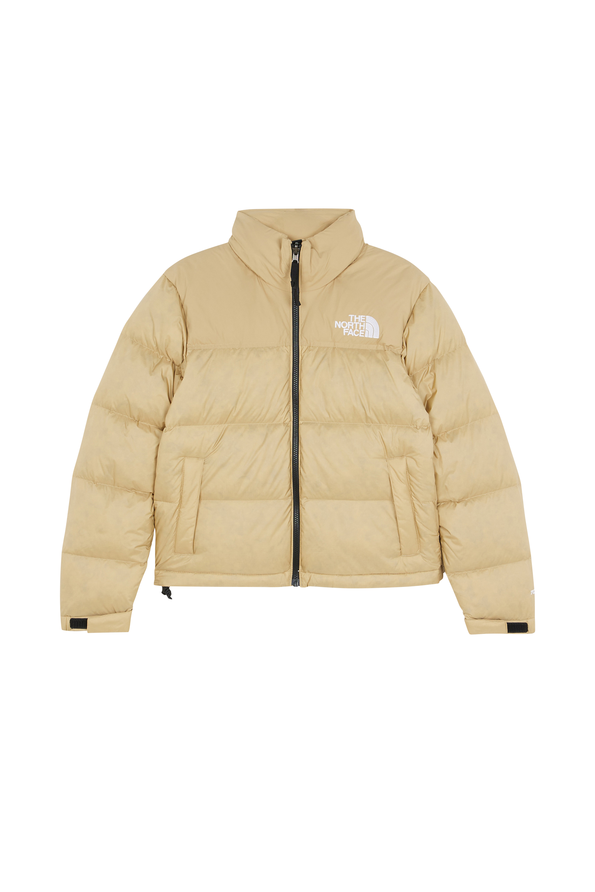 Lightweight quilted padded jacket with high neck Khaki