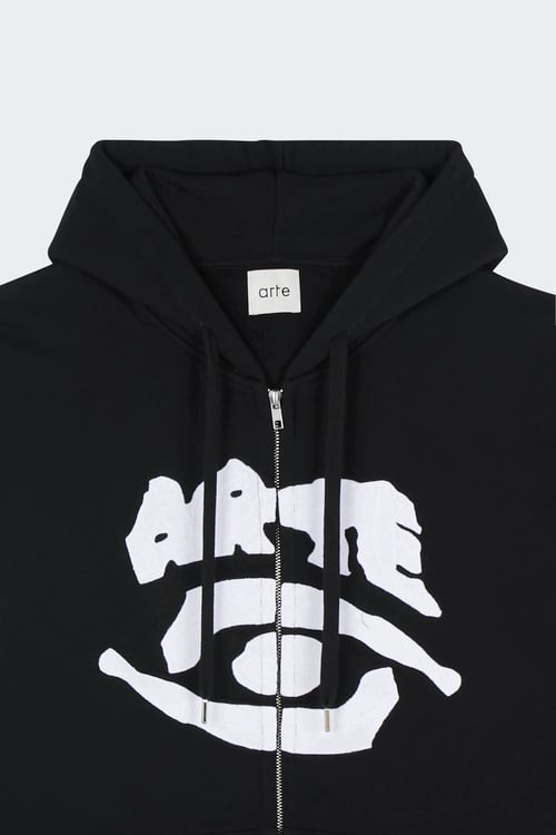 ARTE ANTWERP Hoodie zippé Noir