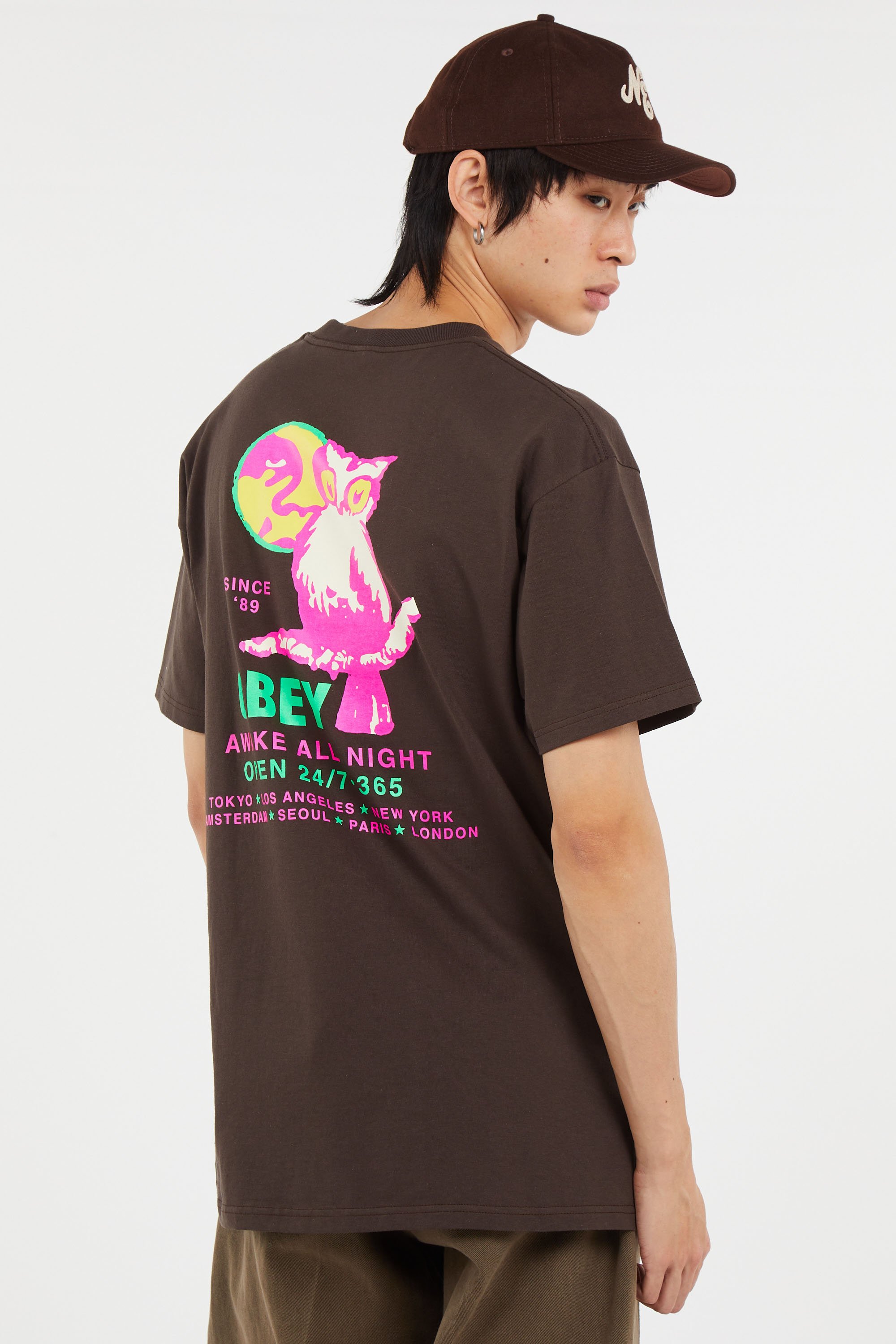 T-shirt manches courtes Marron