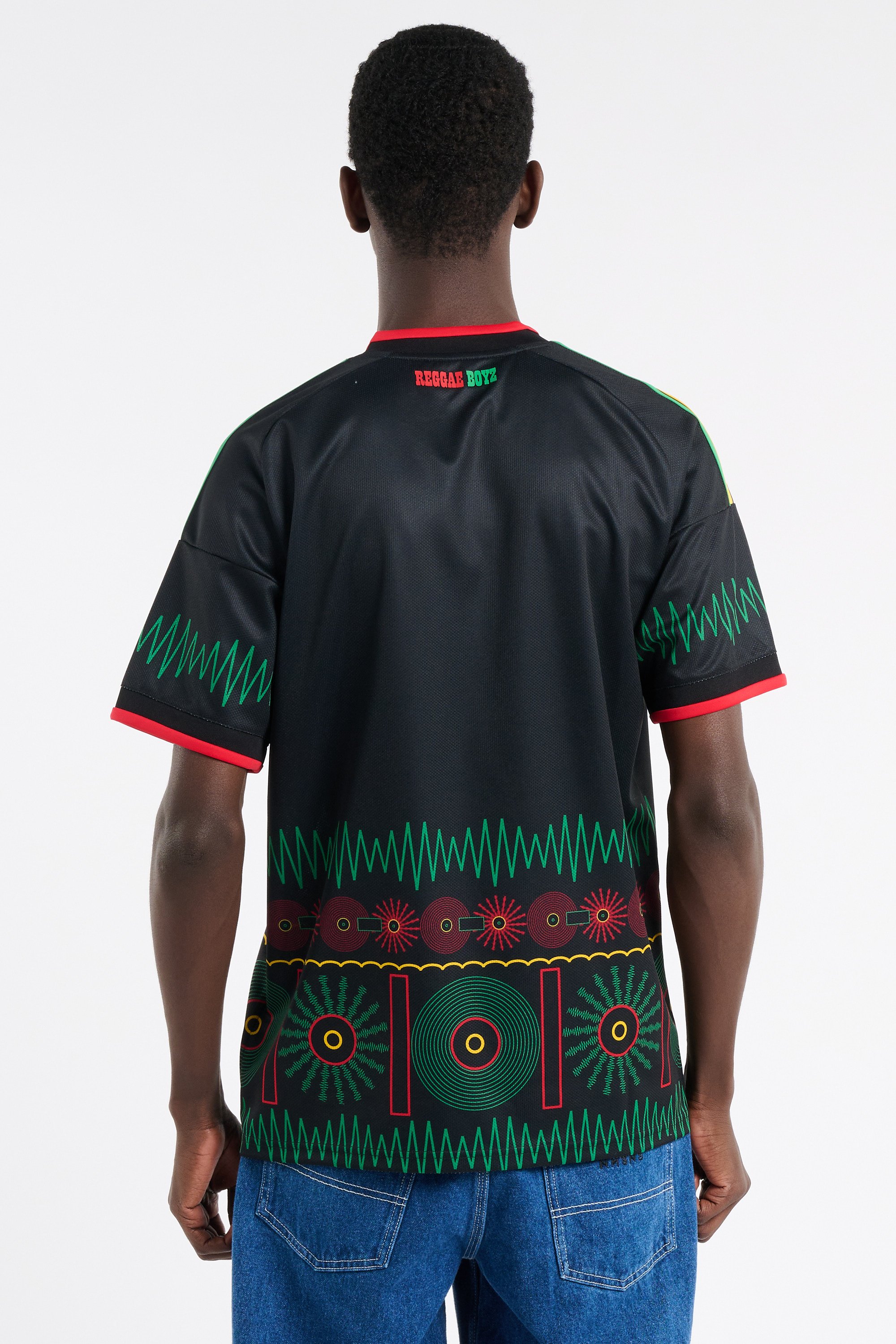 Regular-fit round-neck cotton T-shirt | Black ADIDAS Men