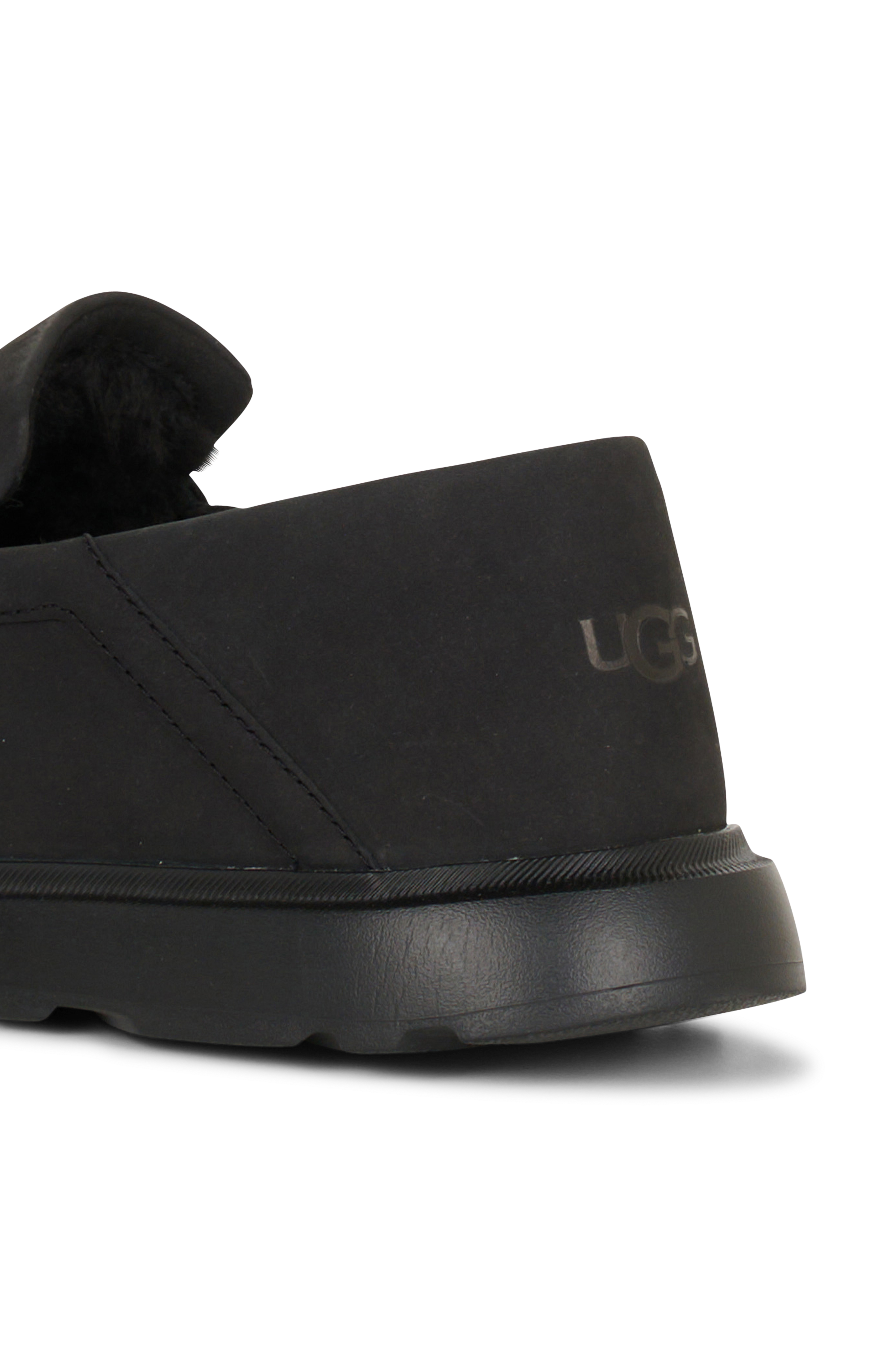 Leather deck shoes | Black UGG Men