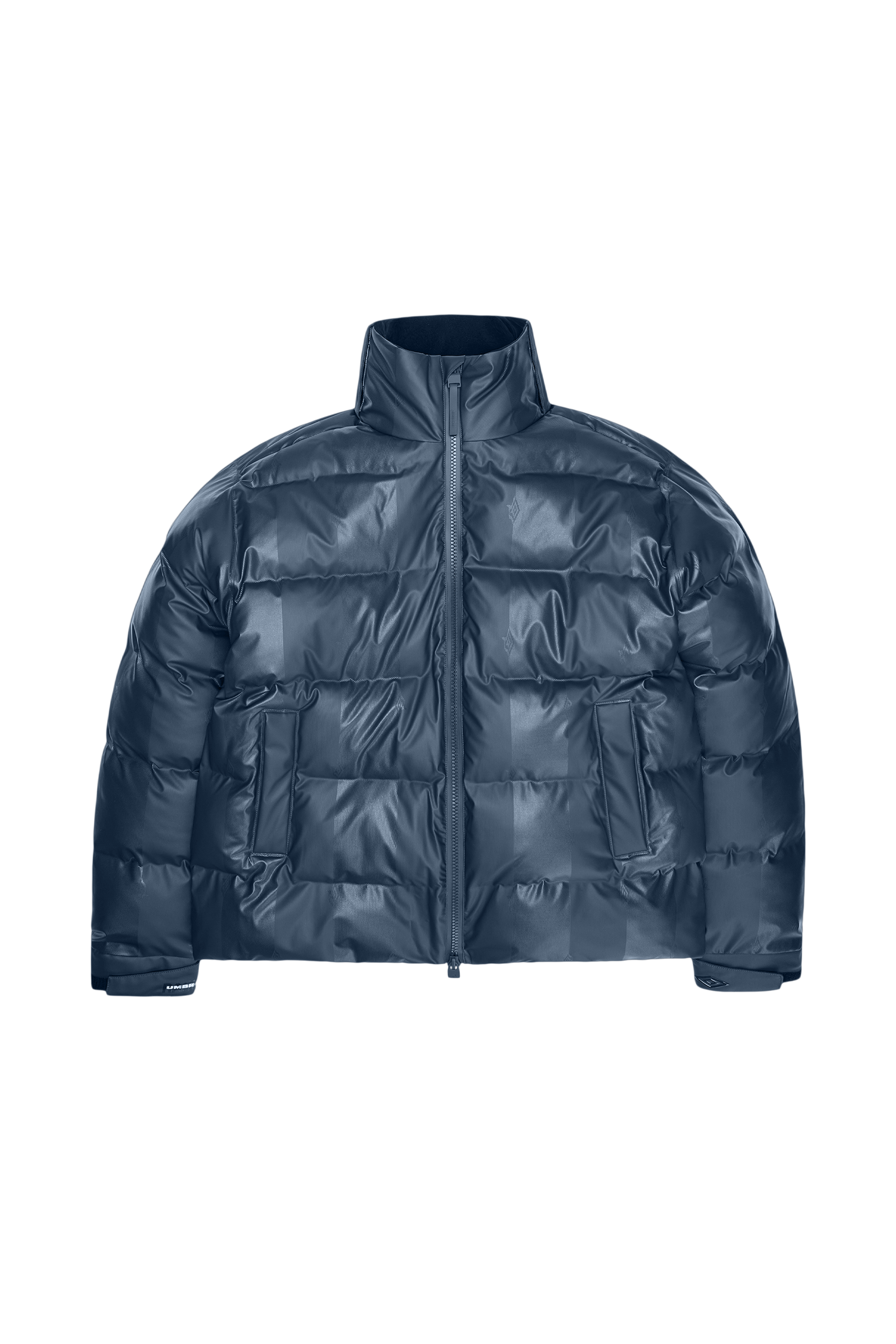 Lightweight quilted padded jacket with high neck Blue