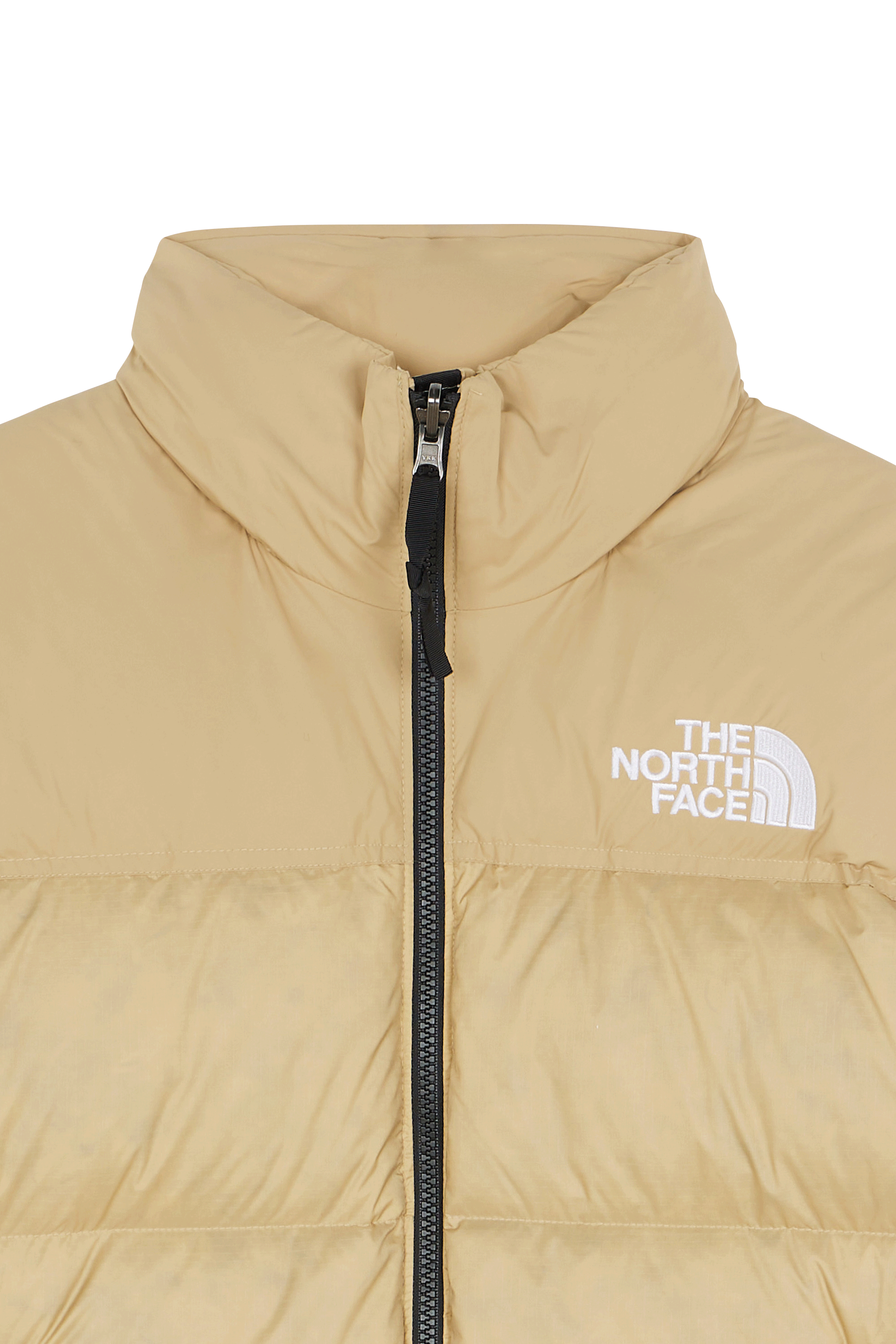 Lightweight quilted padded jacket with high neck Khaki